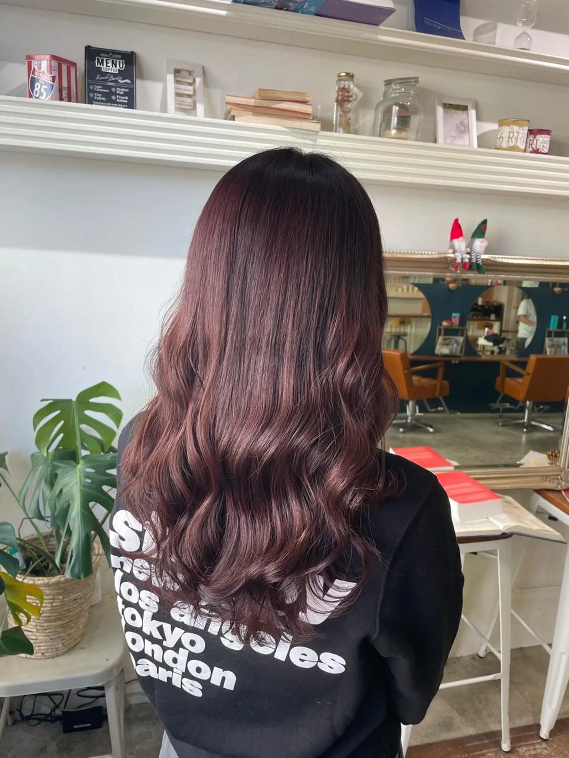 ミディアム カラー ヘアアレンジ ブラウンカラー ピンクカラー ピンクブラウン ヘアカラー トリートメント ヘアセット 🌸カトウ ケイゴ🌸のヘアスタイル