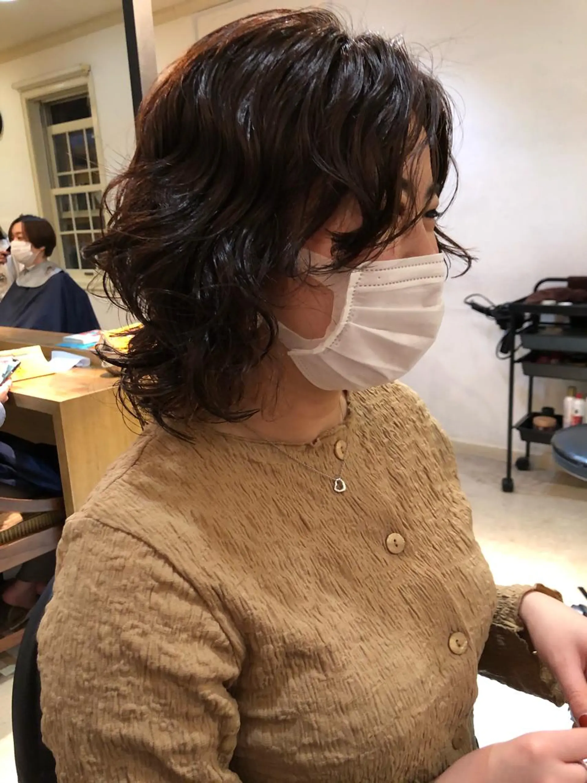 ミディアム パーマ eri kinjoのヘアスタイル