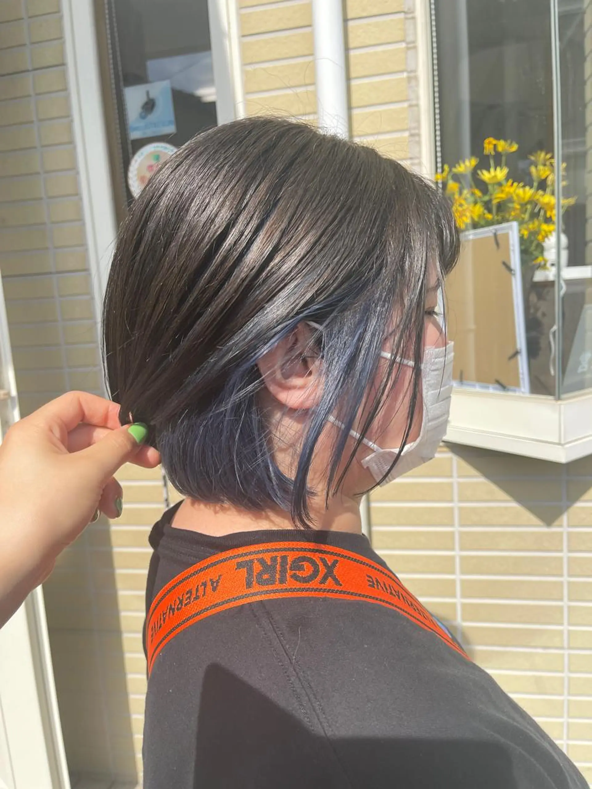 ミディアム カラー 編み込みエクステ ミディアムパーマ バレイヤージュ ベージュカラー ブリーチ 髪質改善のプロ✨りな さんのその他イメージ