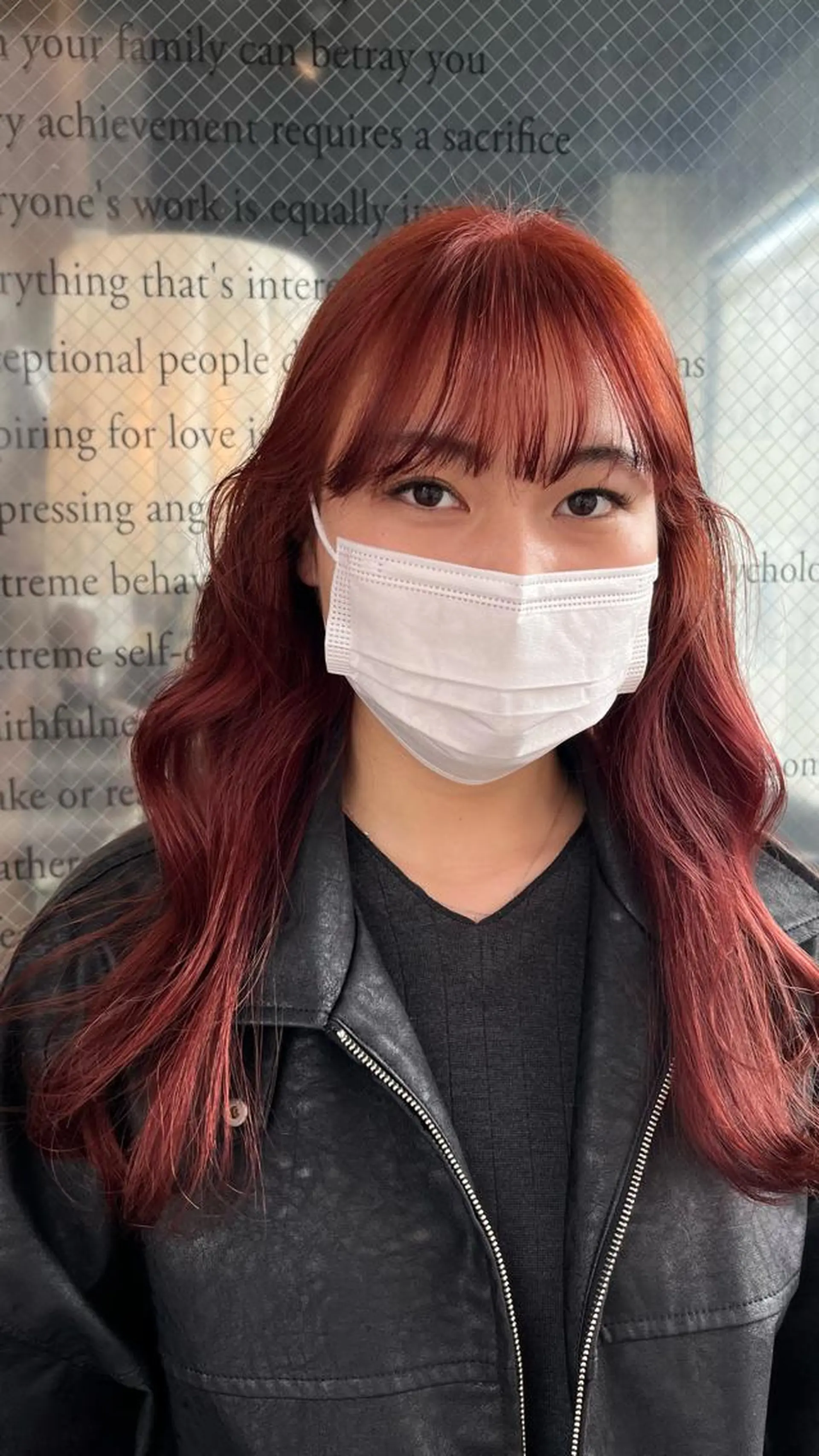 カラー ピンクカラー カット ヘアカラー こまつばらみお/レイ ヤー/ダブルカラーのヘアスタイル