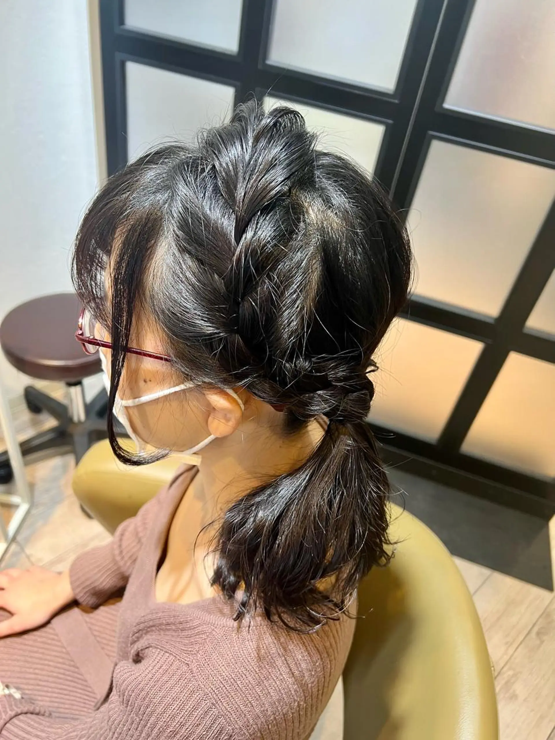 ミディアム ヘアアレンジ 人見知りさんでも安心 奥田 里佳子のヘアスタイル