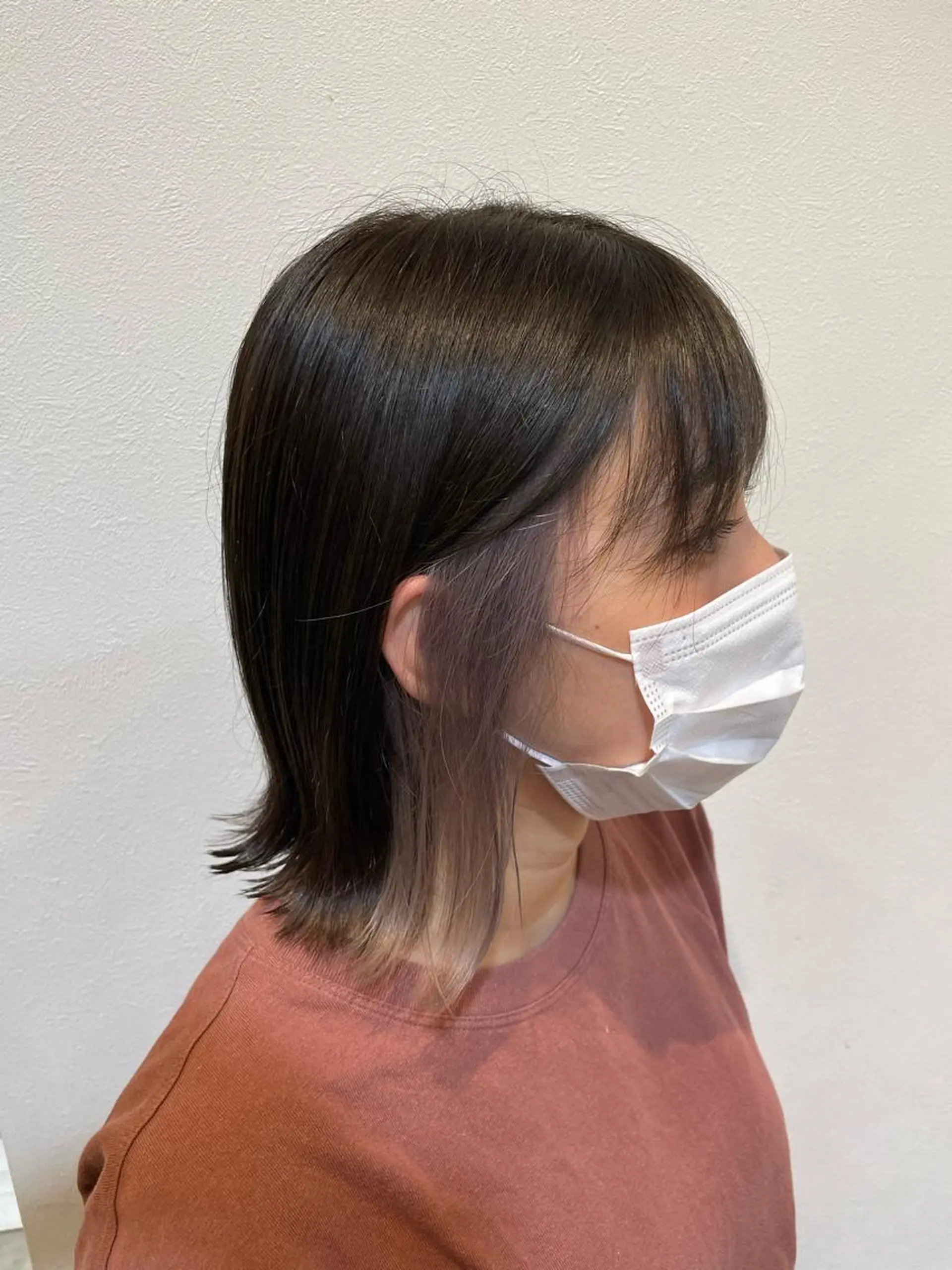 ショート カラー グレージュ オリーブグレージュ オリーブグレー 髪質改善/レイヤー /ボブ/中村莞太朗のヘアスタイル