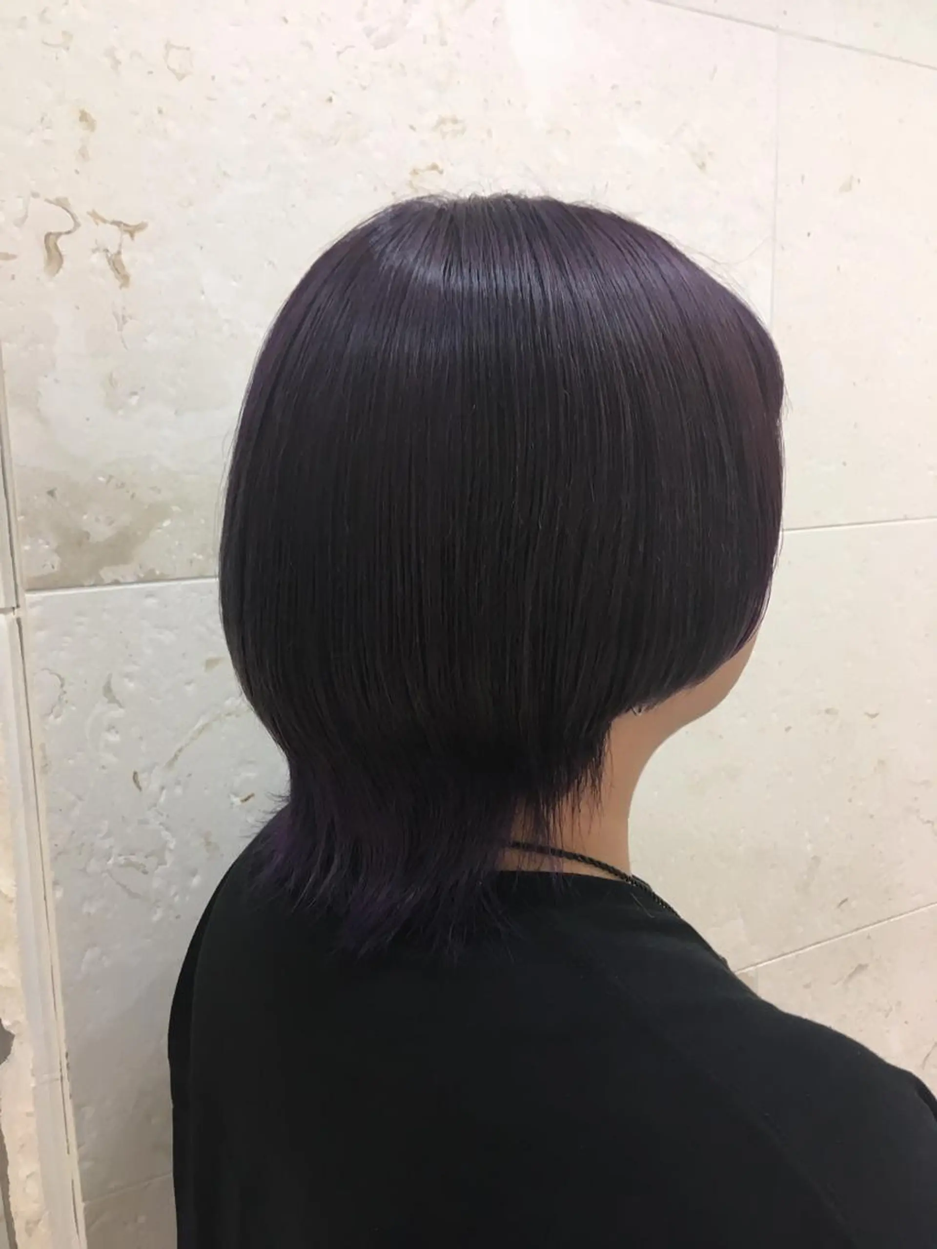 ミディアム カラー バイオレットカラー カット ヘアカラー トリートメント 斉藤 貴也のヘアスタイル