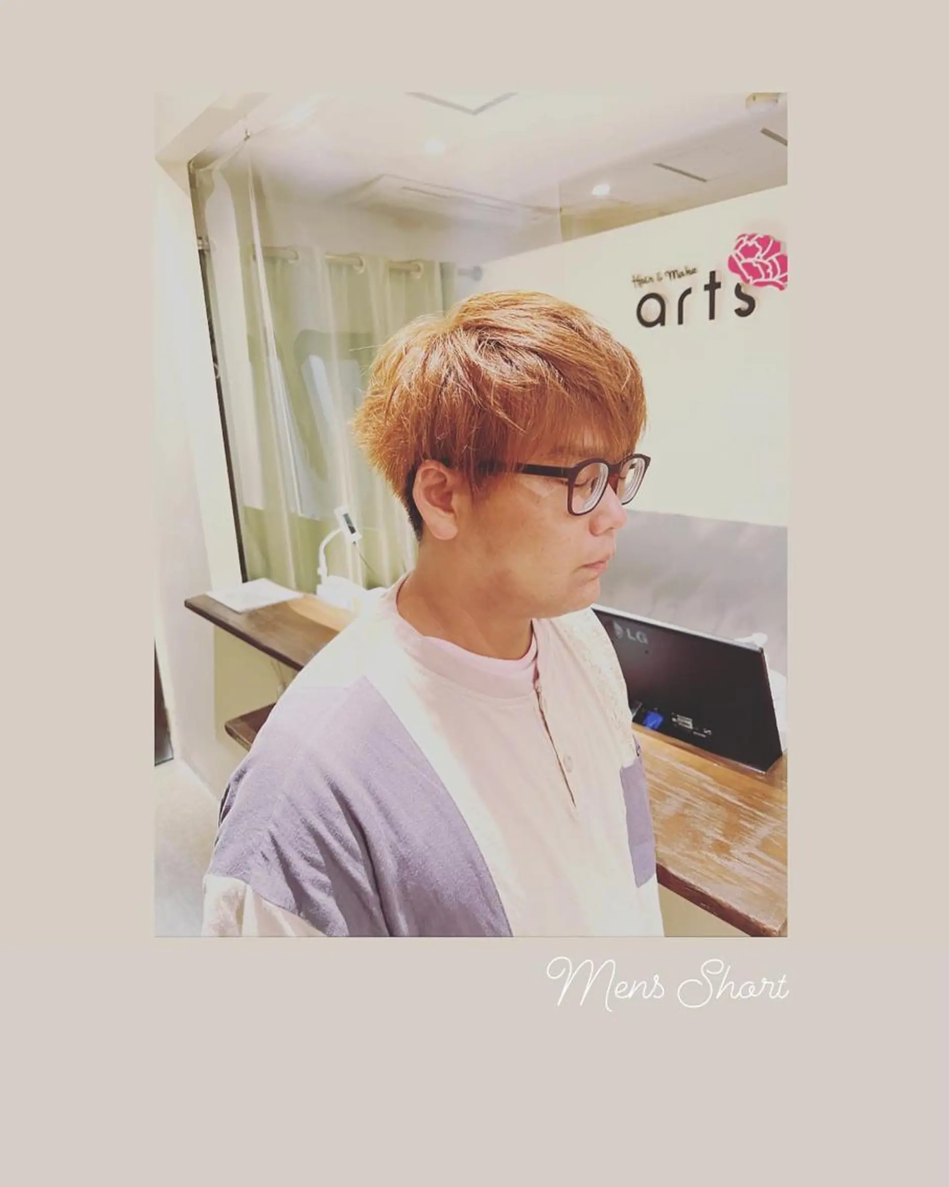 ショート メンズ マッシュ レイヤーカット ハイライト/インナー /ブリーチ/レイヤーのヘアスタイル