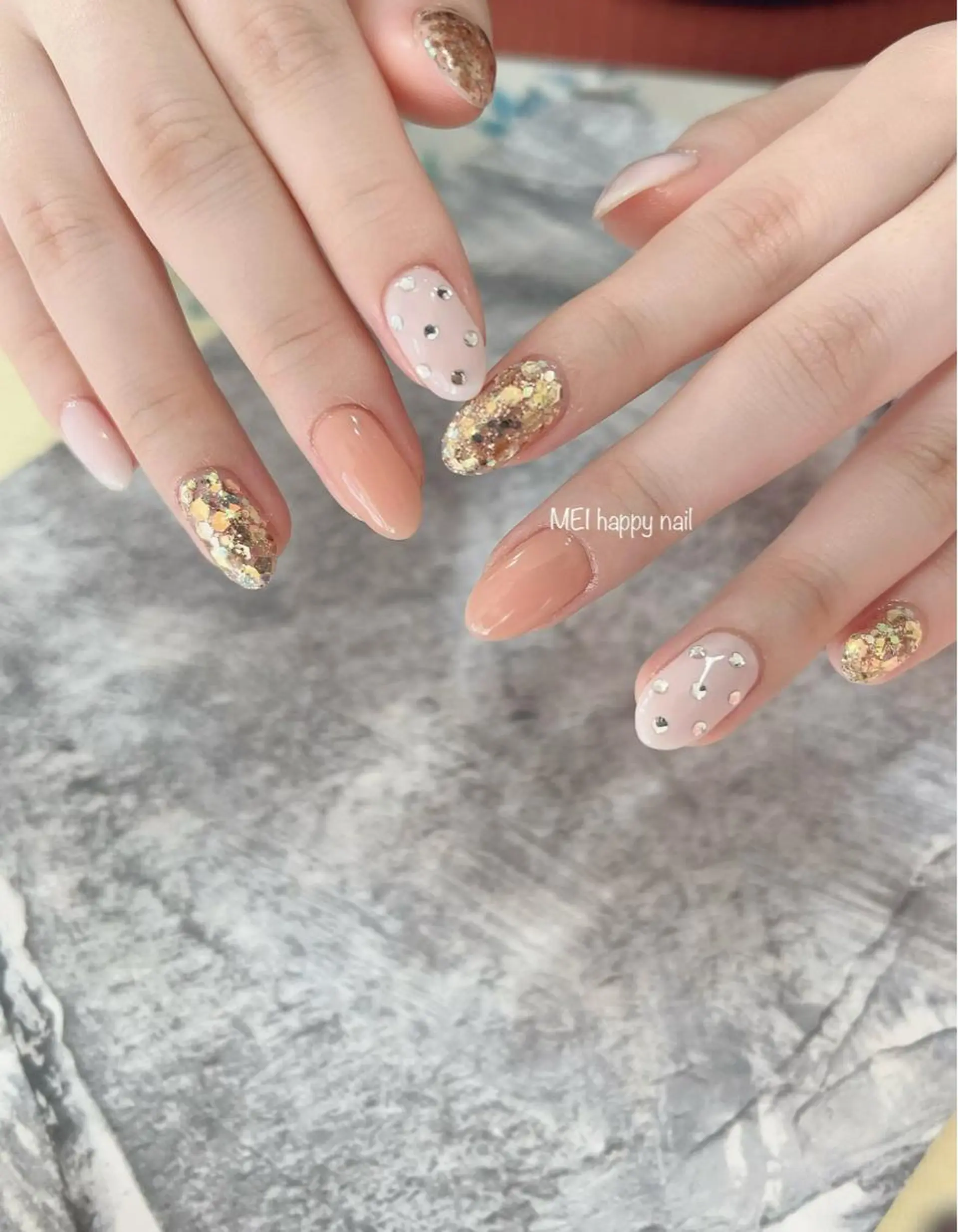 ネイル 北浦和 自爪育成ケアのネイルデザイン