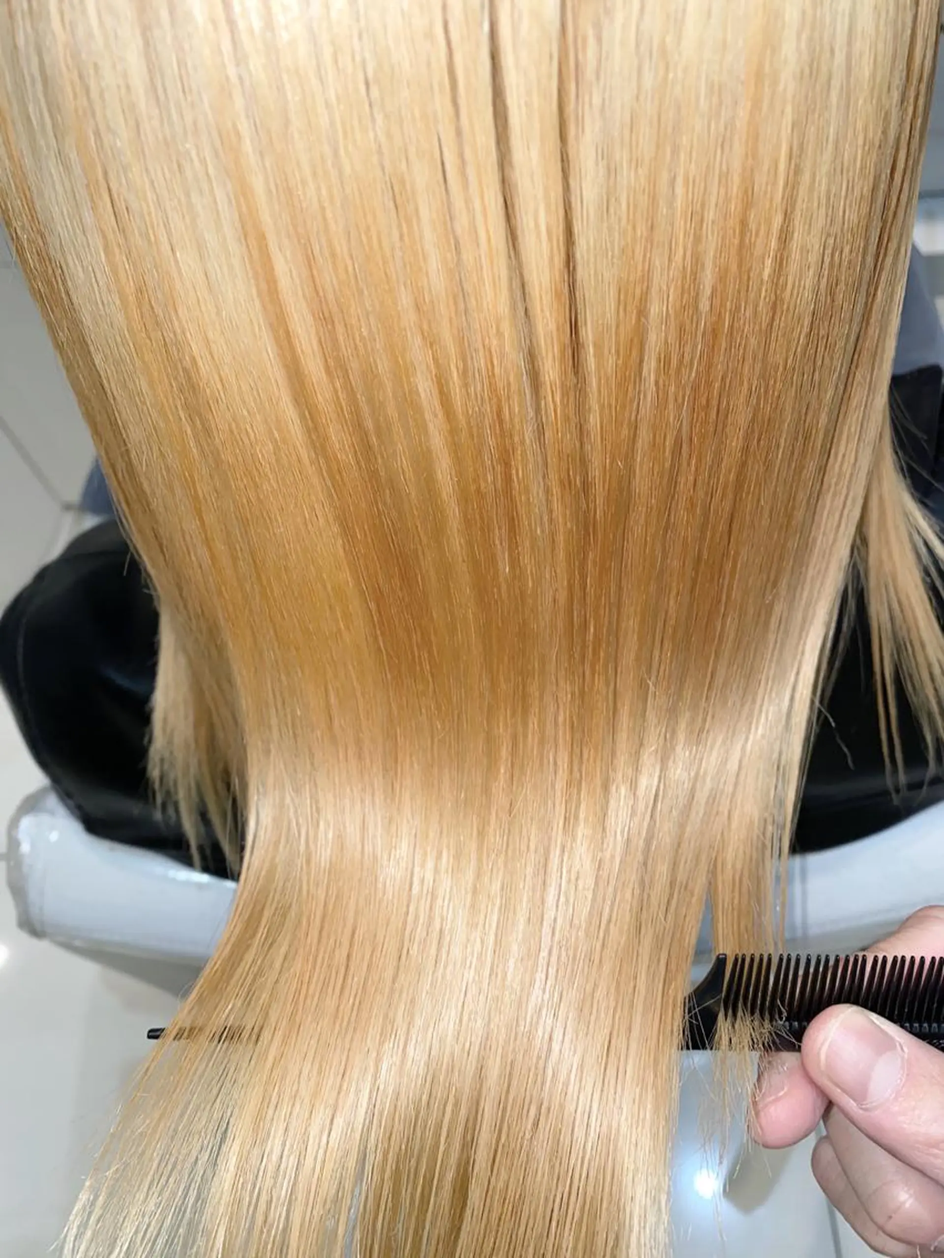 セミロング 髪質改善 カット トリートメント 縮毛矯正/髪質改善 /ブリーチ/東陽町✨のヘアスタイル