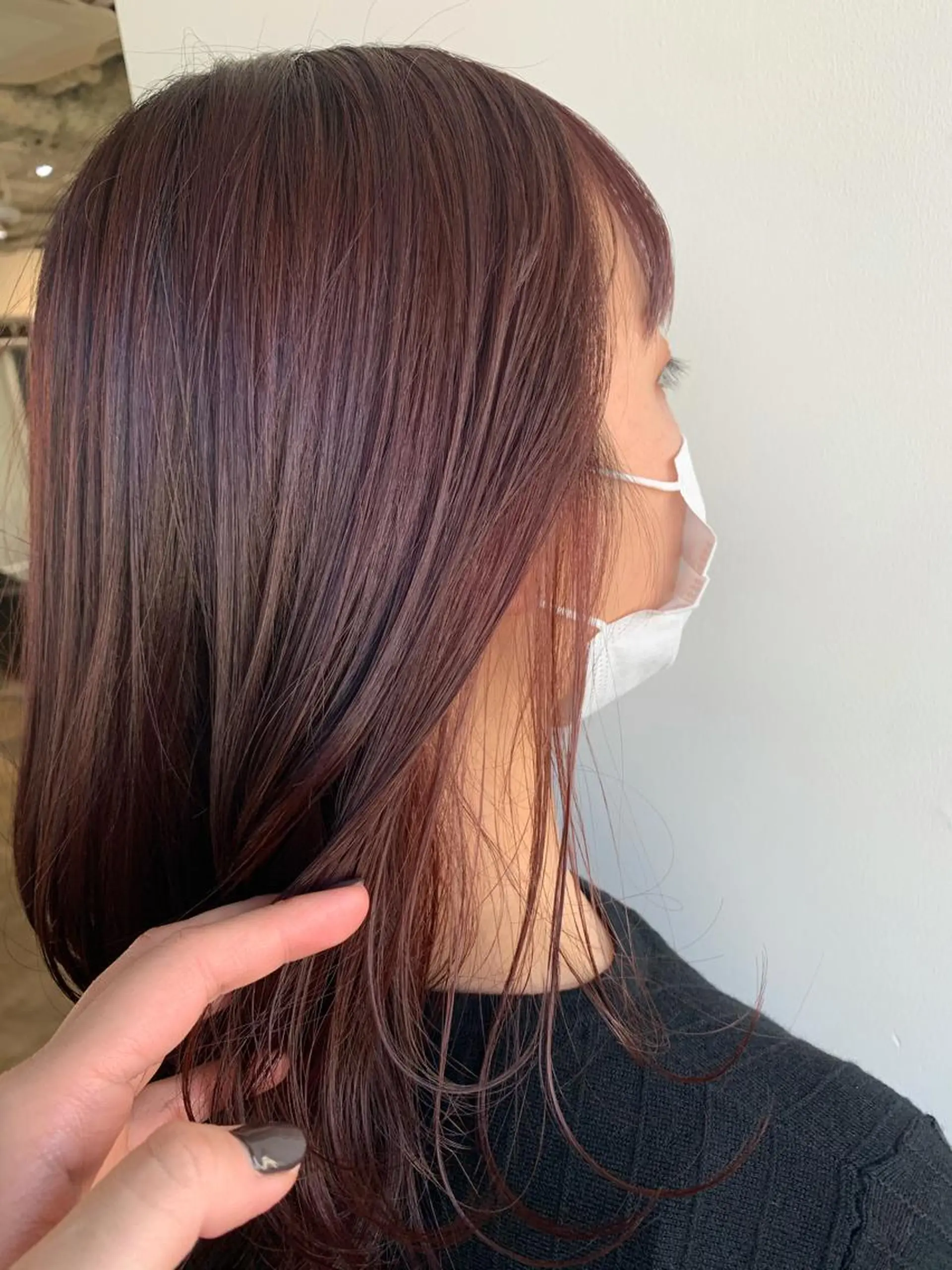 ミディアム カラー ベージュカラー🤎 鈴木サトミのヘアスタイル