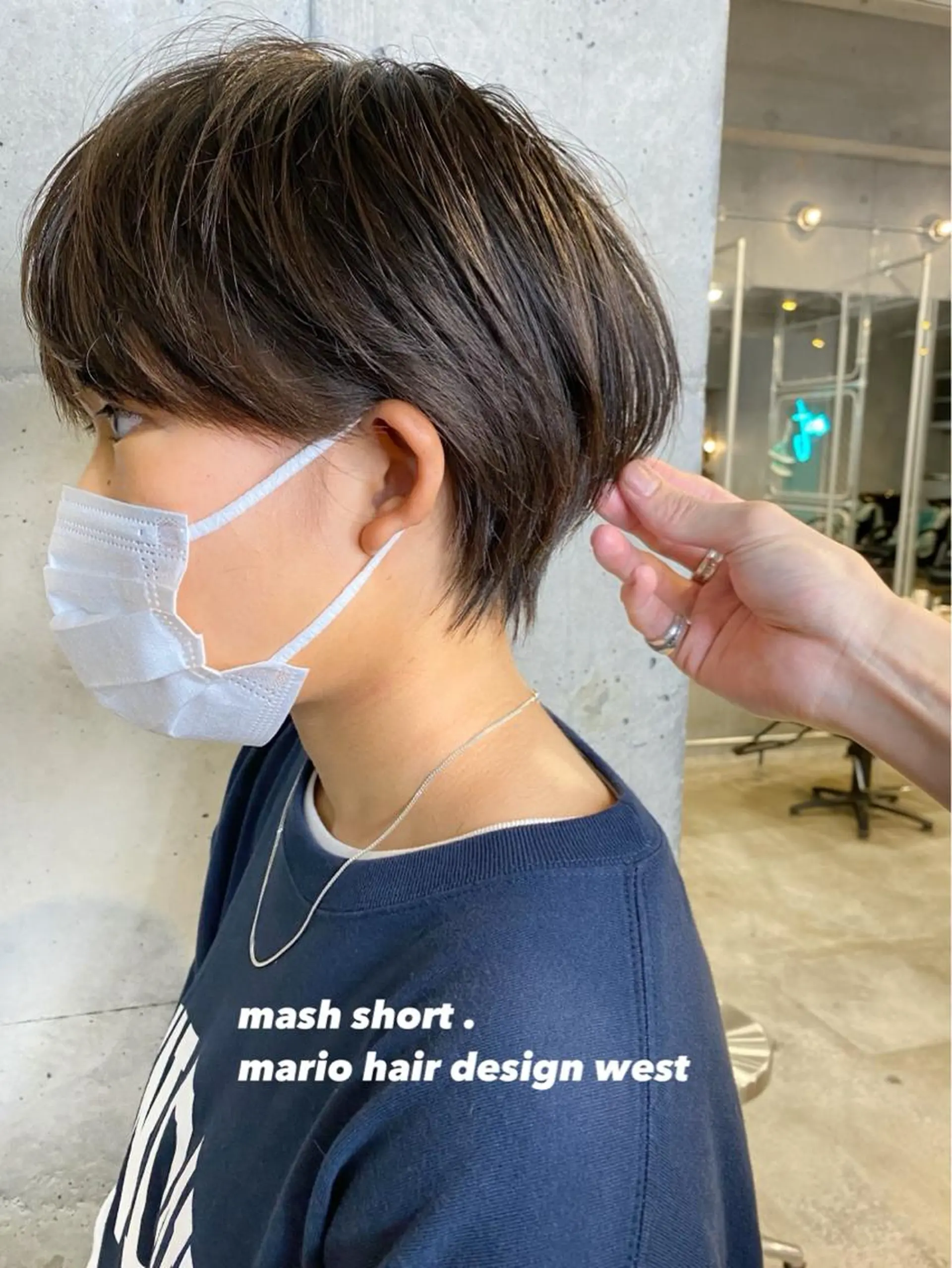 ショート ハンサムショート 丸みショート くびれヘア 学生 ショートヘア 竹嶌 健吾のヘアスタイル