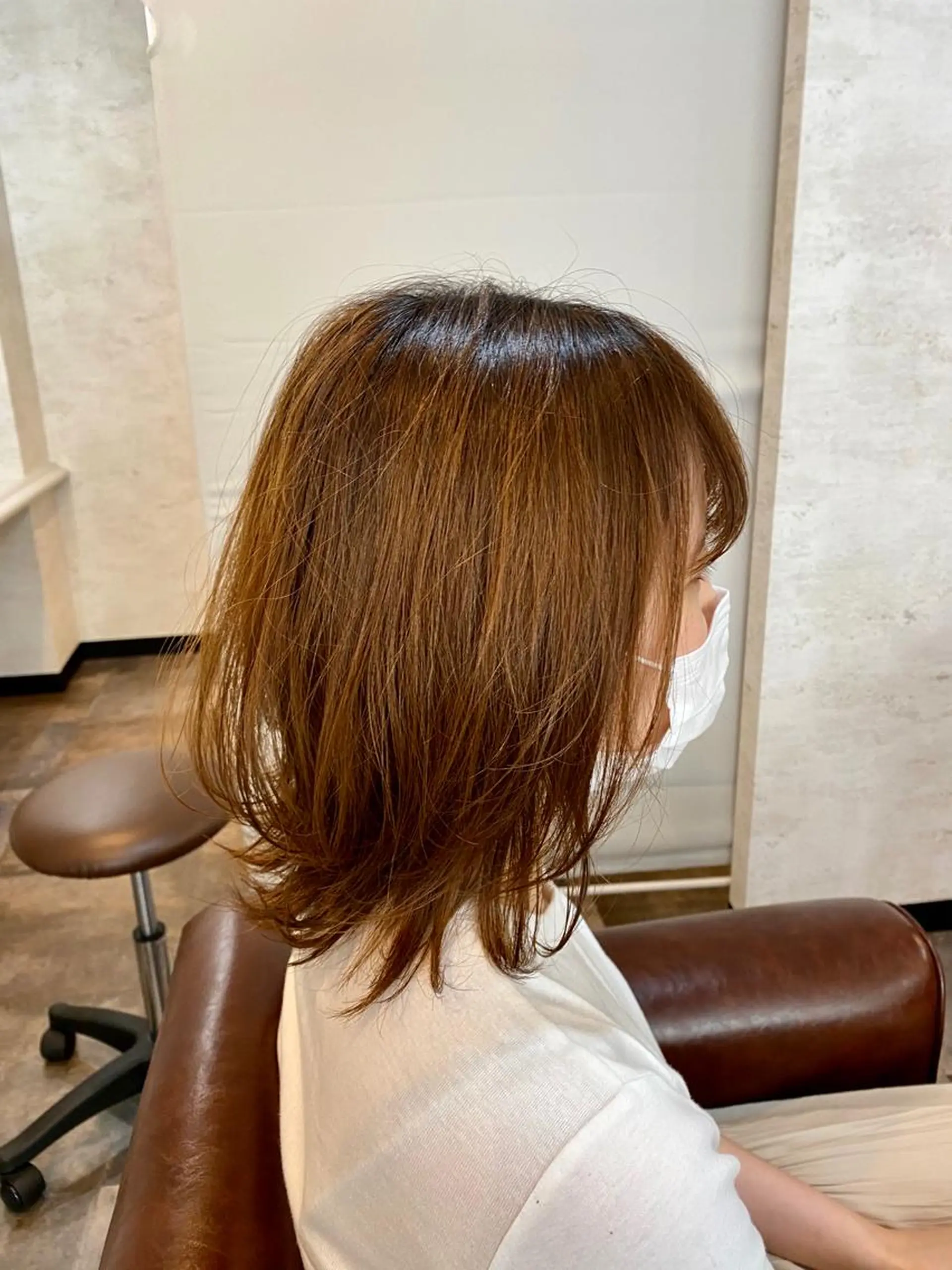 ミディアム カラー ⭐️ショート⭐️美髪 矯正⭐️水口陸のヘアスタイル