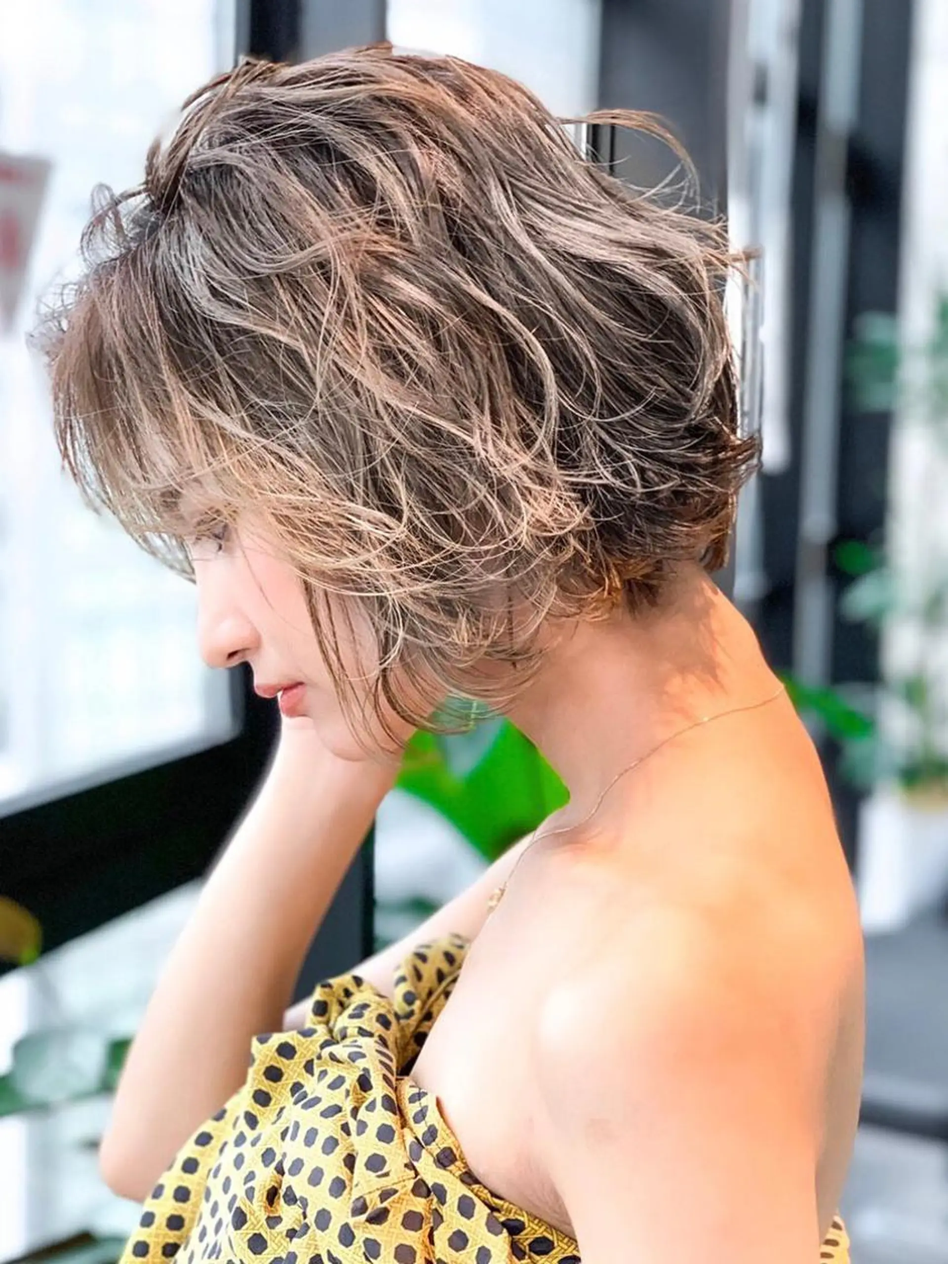 ミディアム カラー カット ヘアカラー トリートメント 🉐レイヤー/塩見 弘樹🉐渋谷のヘアスタイル