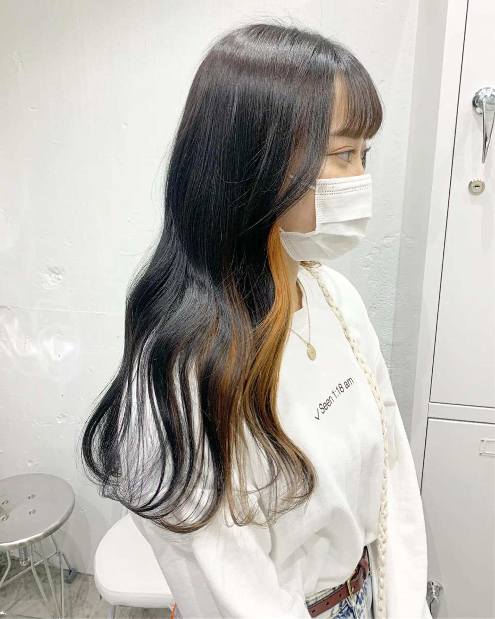 ロング カラー ヘアアレンジ カット ヘアカラー トリートメント ヘアセット 憧れの艶ハイトーンへ 🌙サイダサキのヘアスタイル