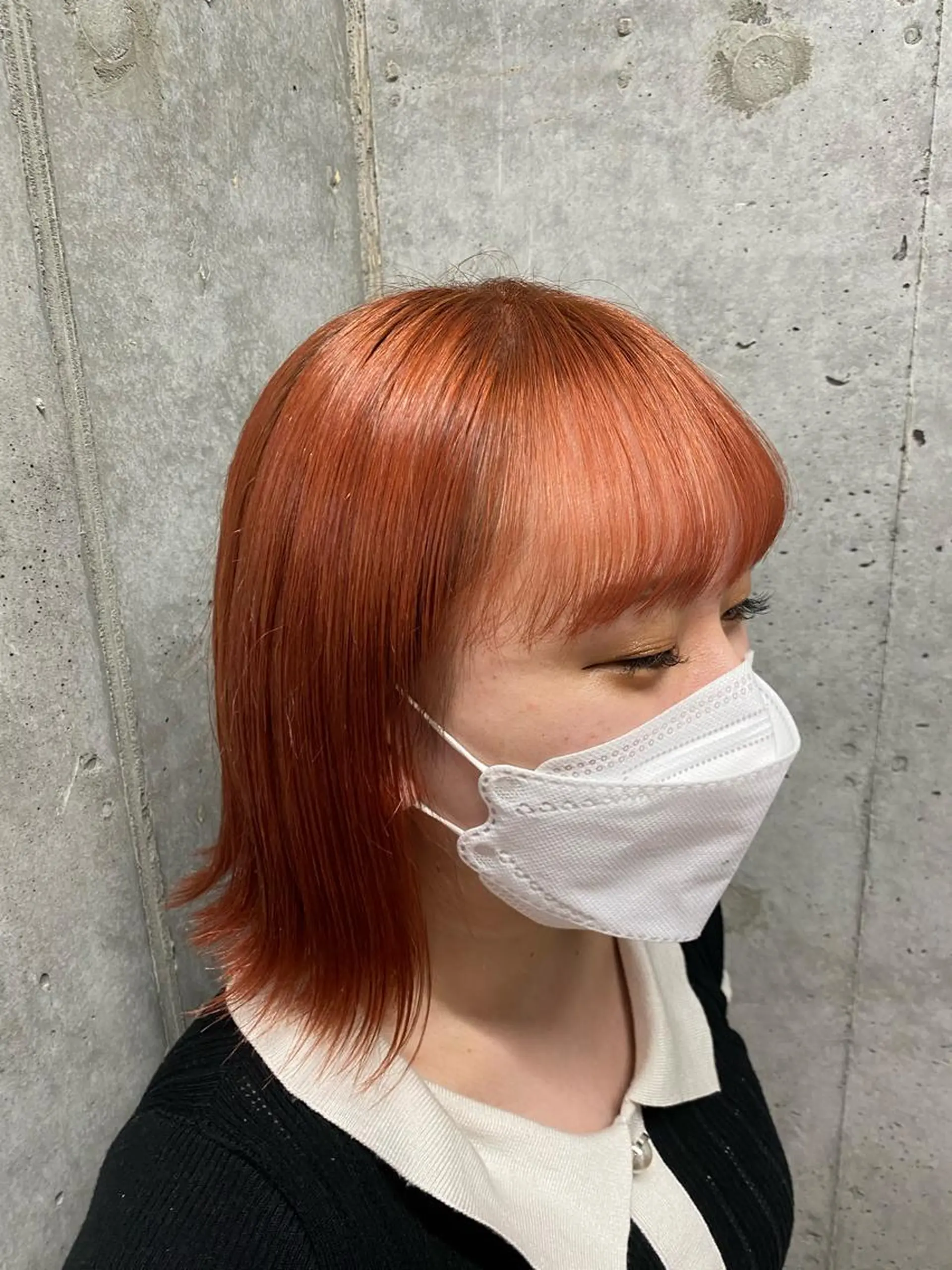 ショート 切りっぱなしボブ ボブ hina💟 透明感カラーのヘアスタイル