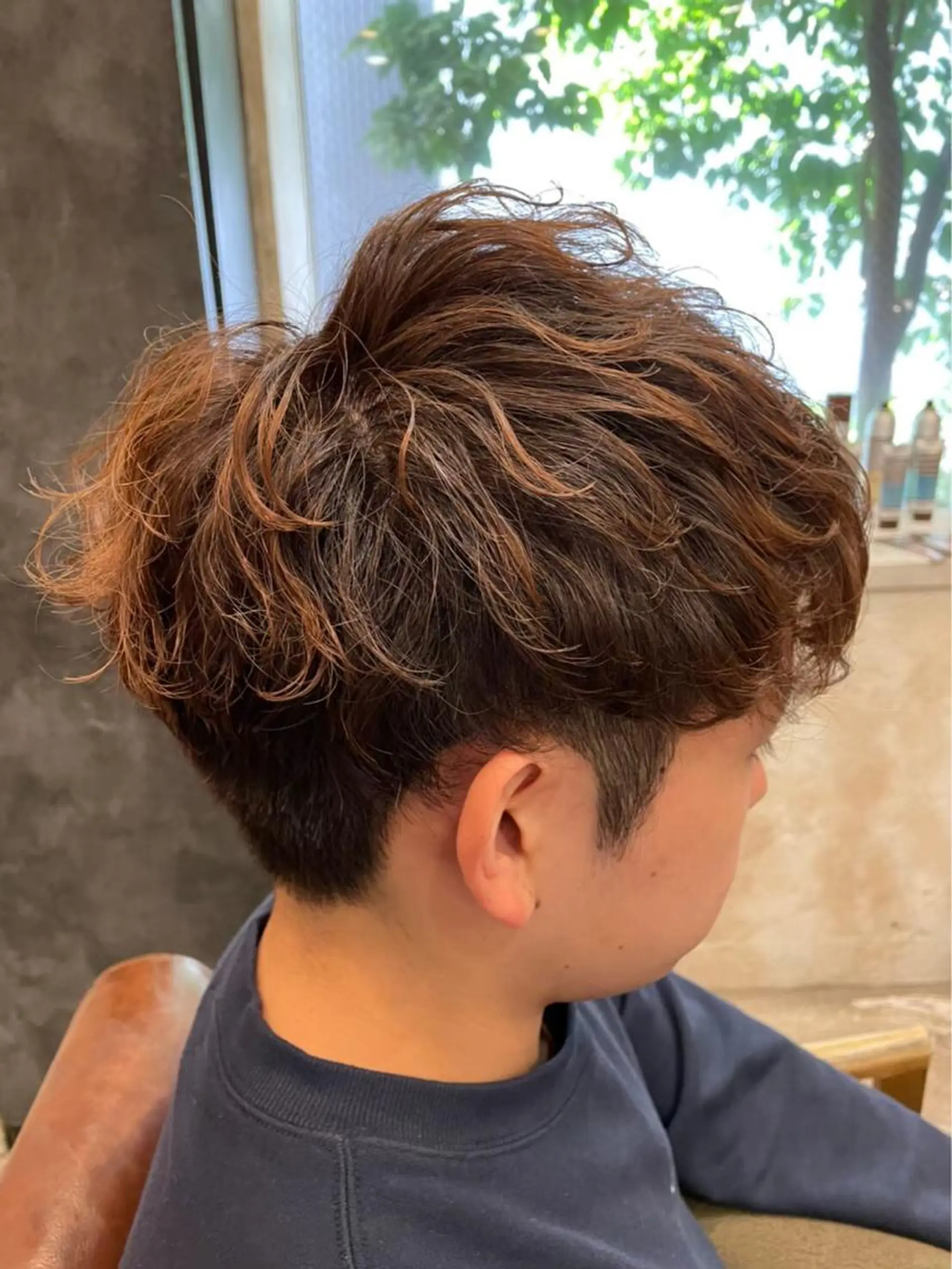 ショート メンズ 【メンズ特化】波巻き ツイスト、スパイラルのヘアスタイル