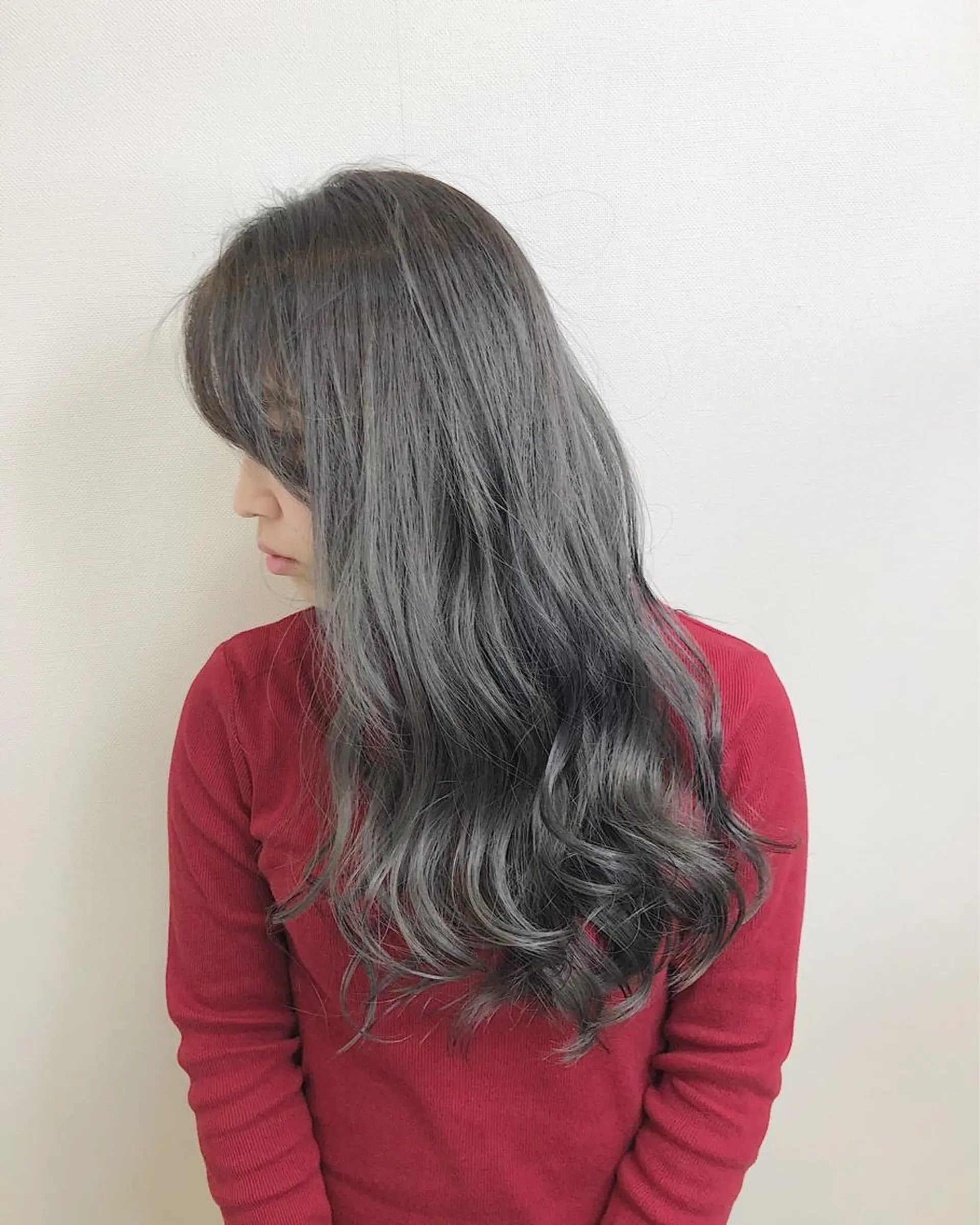 ロング レイヤー×縮毛矯正 深見 拓のヘアスタイル