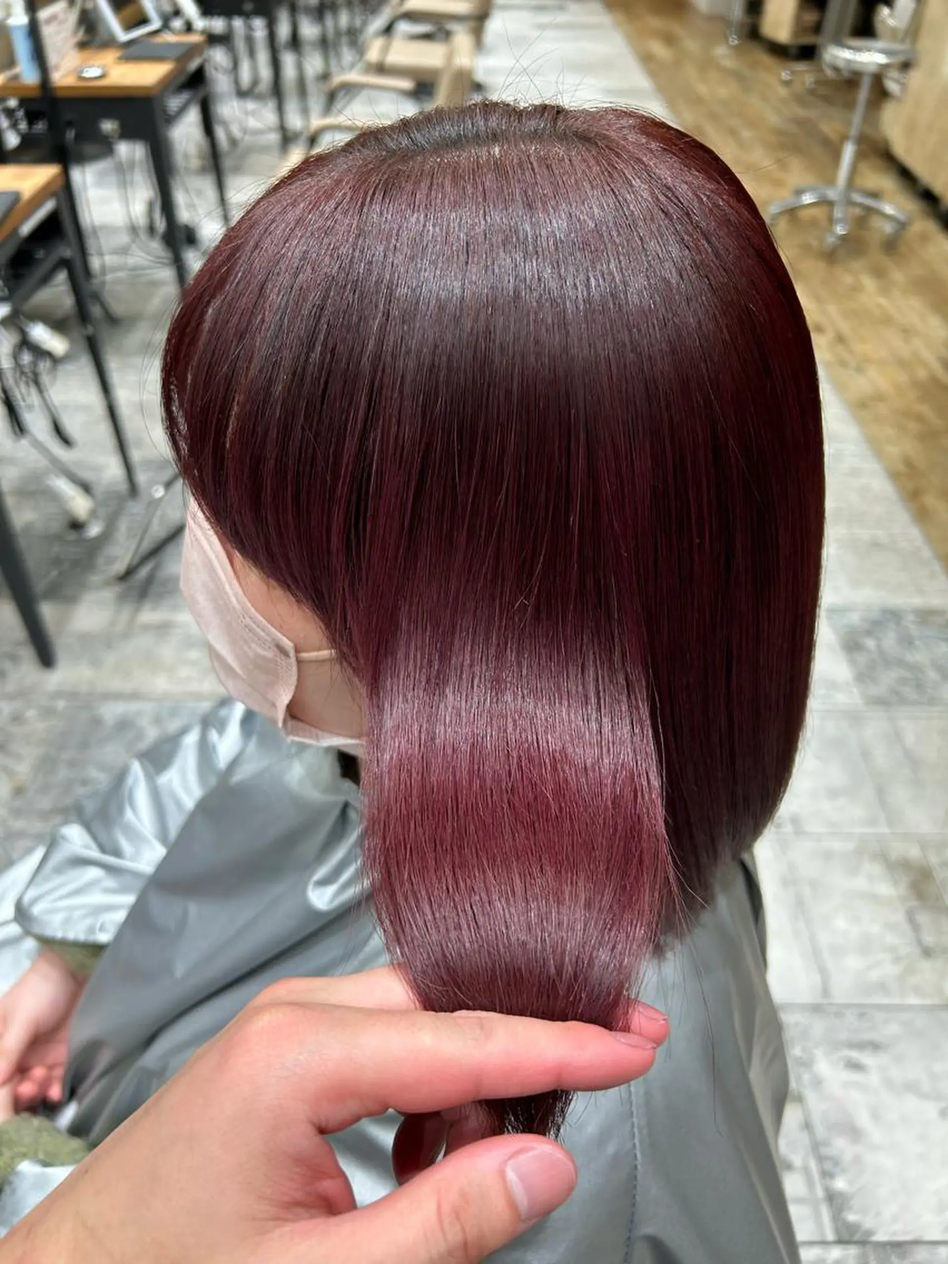 ミディアム カラー パーマ バレイヤージュ ブリーチ ケアブリーチ ダブルカラー ハイライトカラー カット ヘアカラー 縮毛矯正 トリートメント 新宿✨顔周りカット 韓国ヘア/坂本亜裟海のヘアスタイル