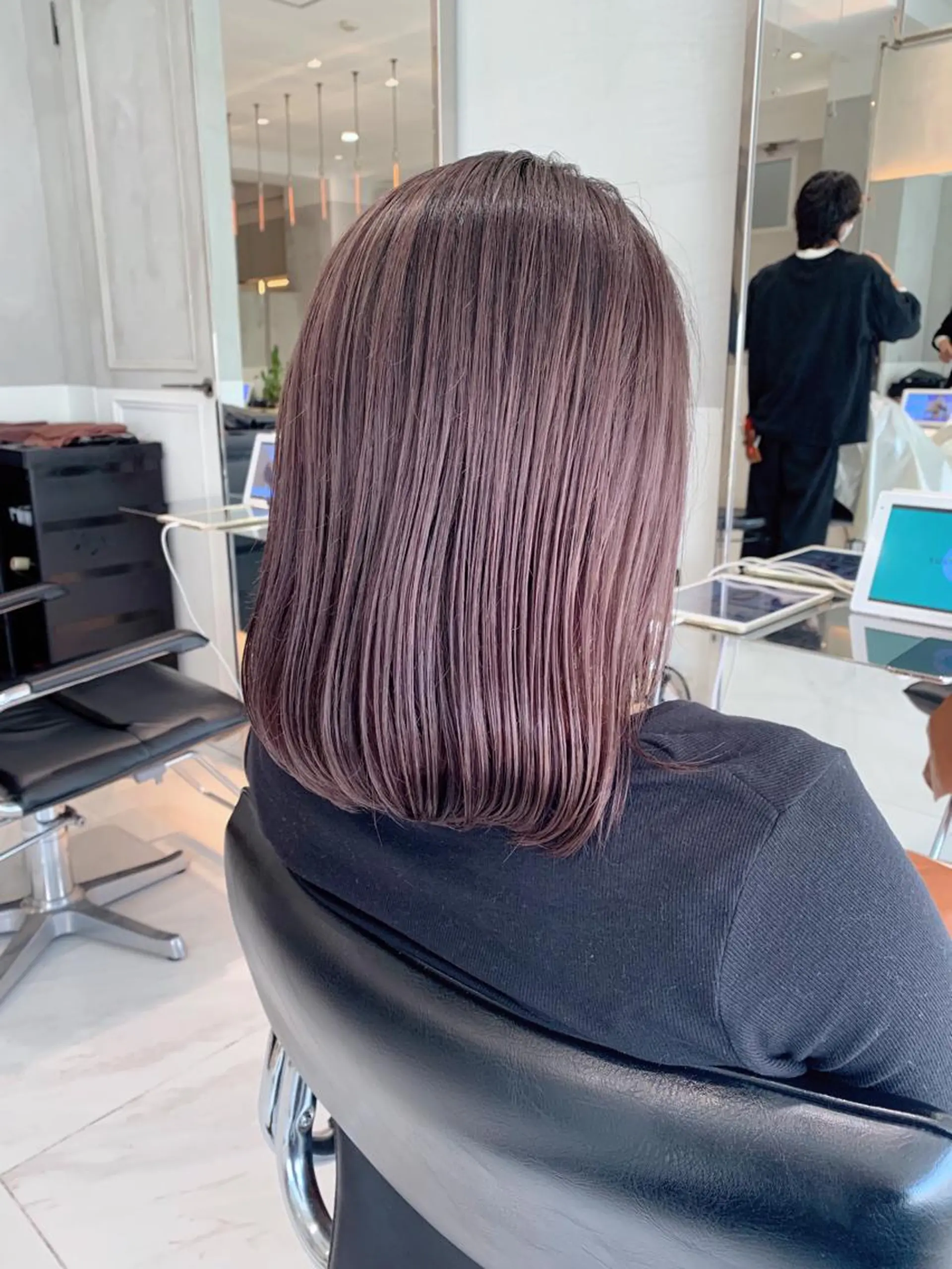 ミディアム オリーブ カラー✨有坂映哉のヘアスタイル