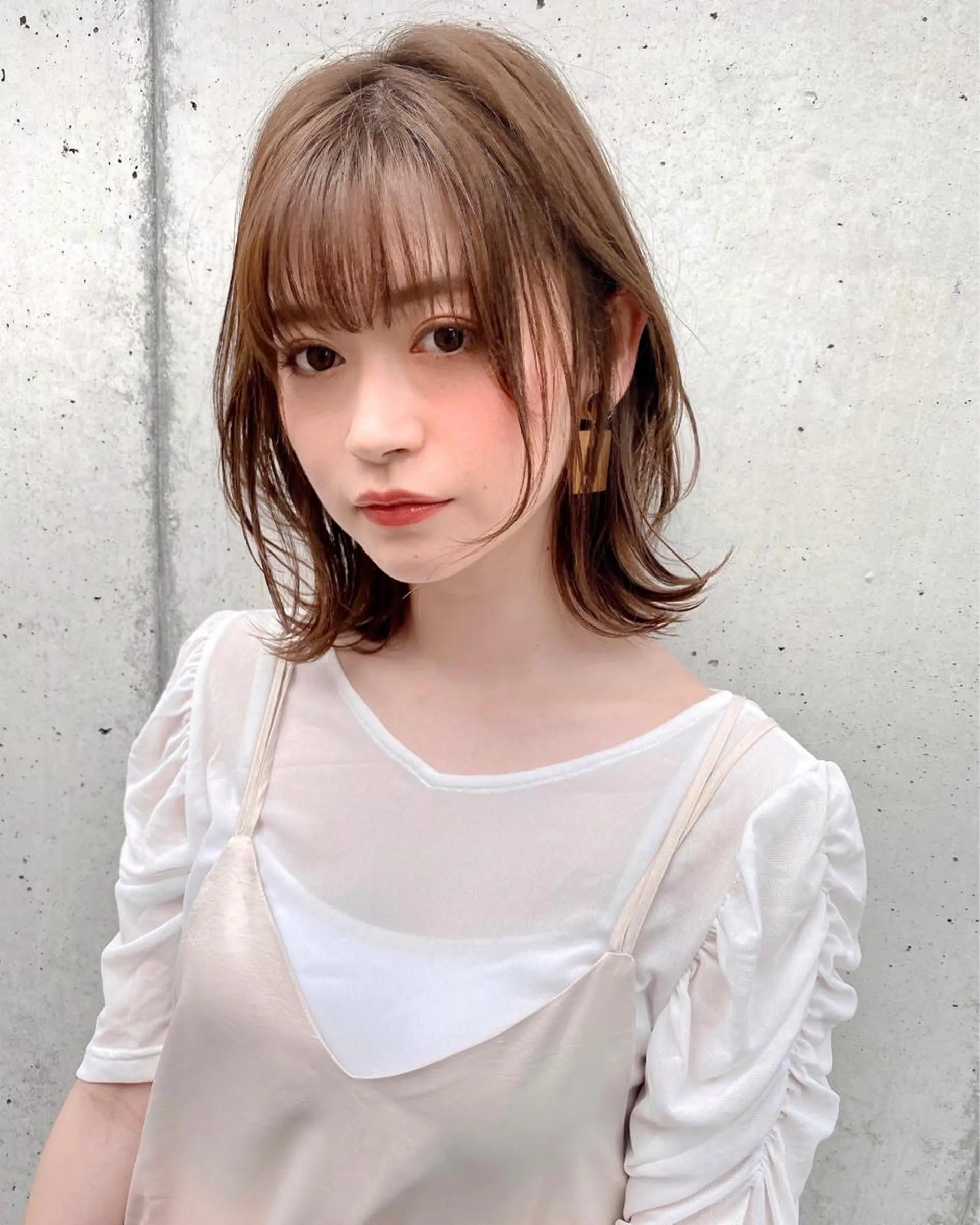 ミディアム カラー 似合わせレイヤー 🇰🇷荒木洋文のヘアスタイル