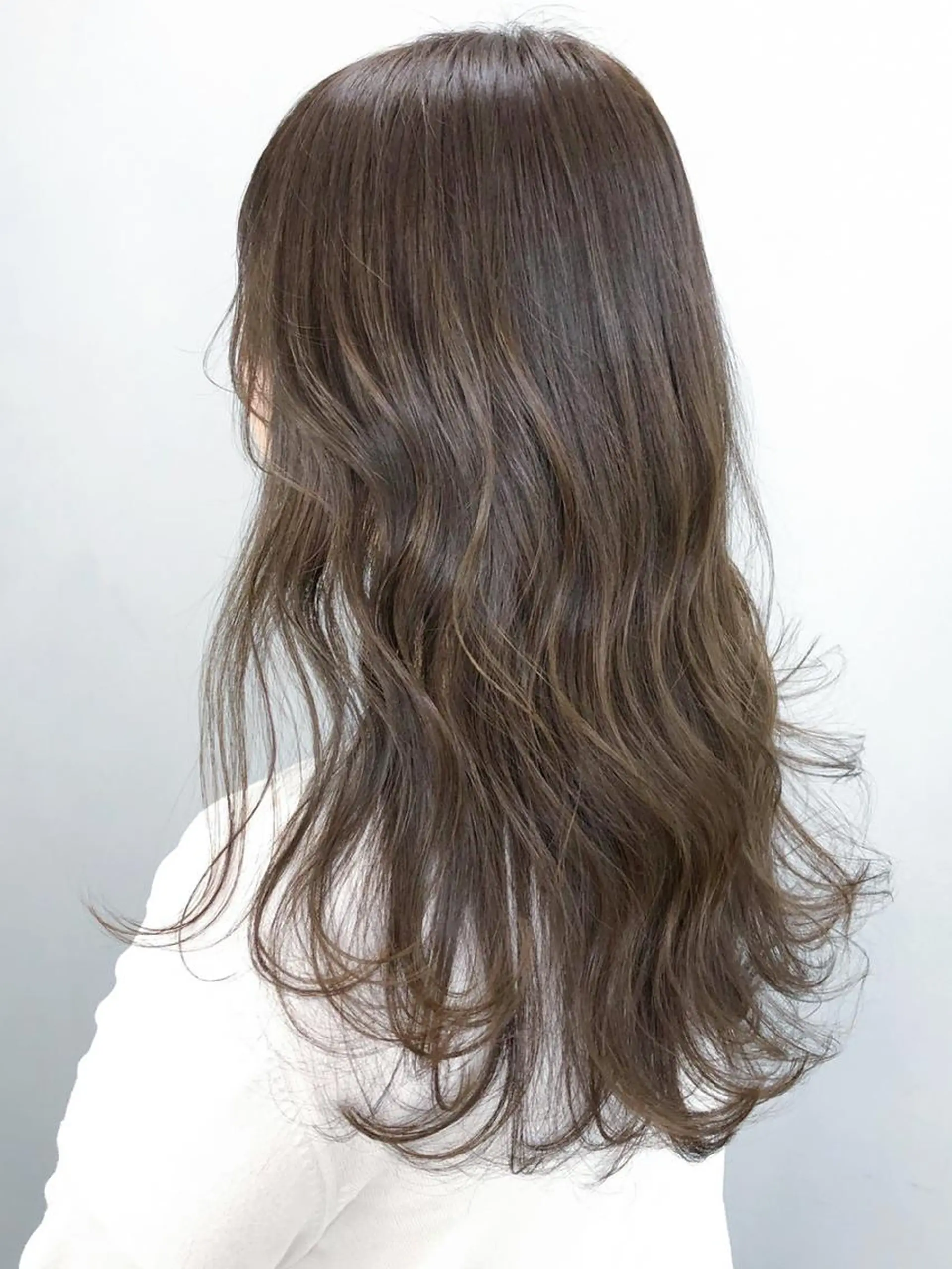 セミロング カラー パーマ ヘアアレンジ アッシュ ベージュカラー ITbyALBUM 浦和店のヘアスタイル