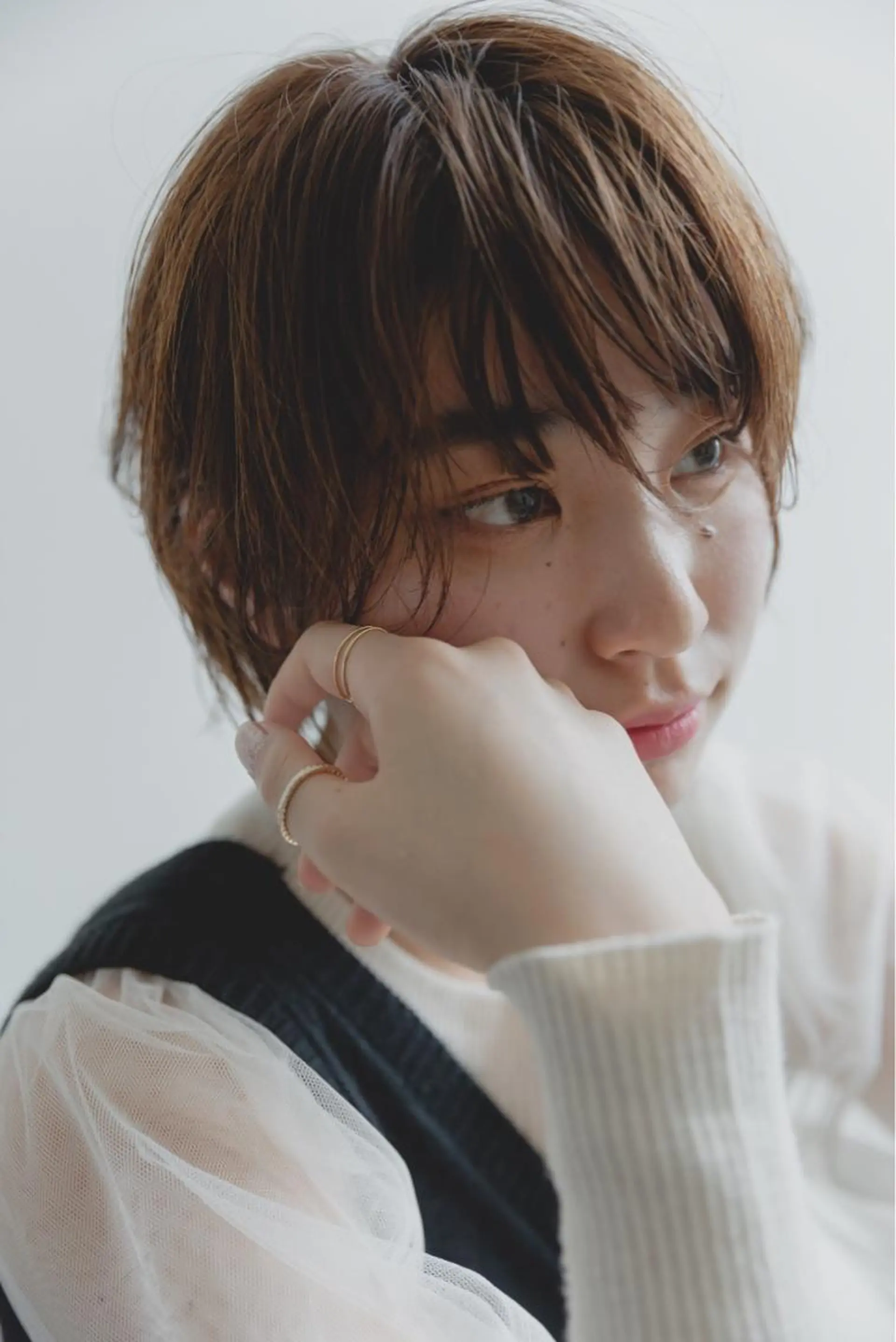 ショート カラー ツジガキ ユウスケのヘアスタイル