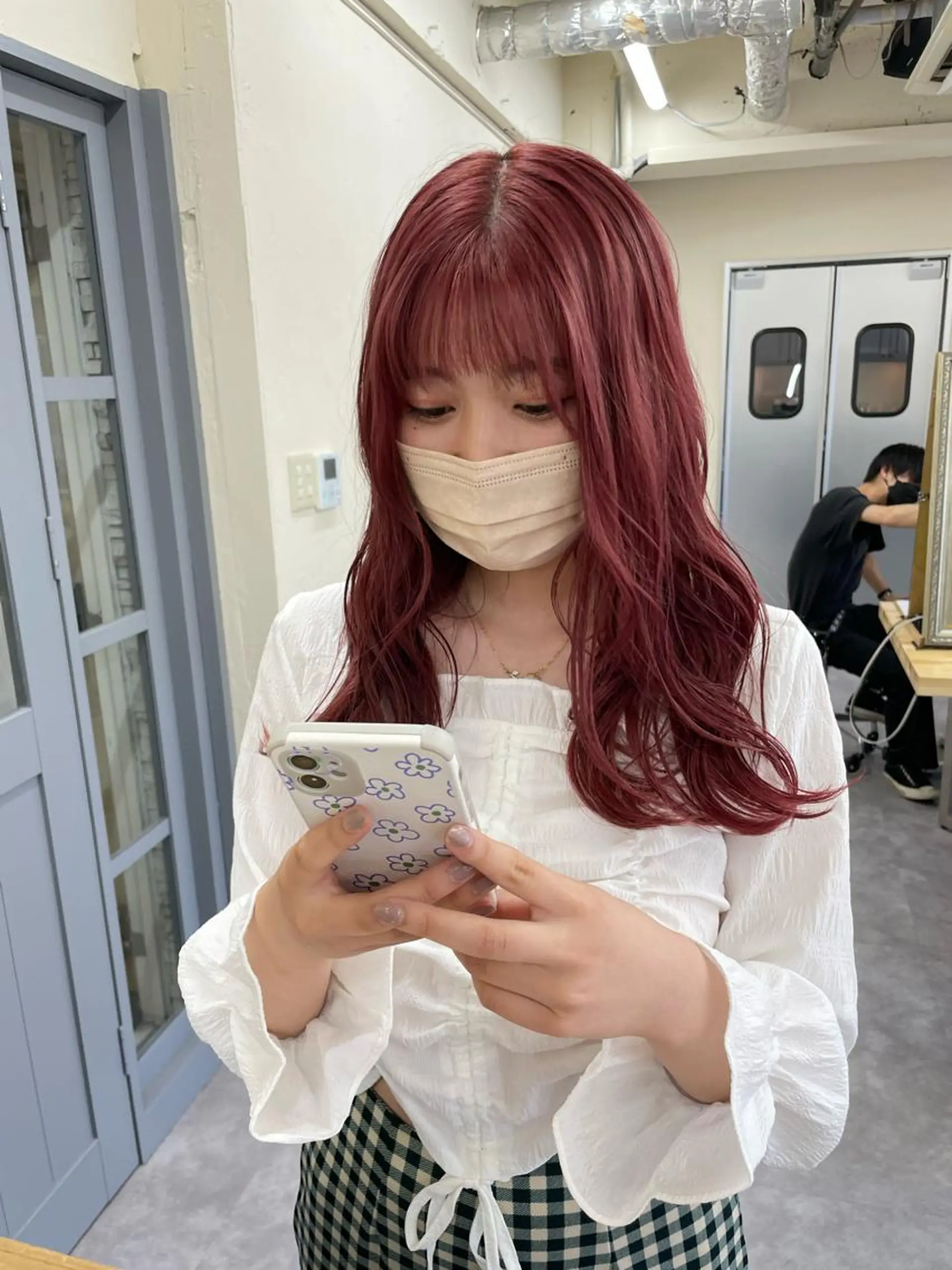 カラー レディースパーマ モデル募集RIKOのヘアスタイル