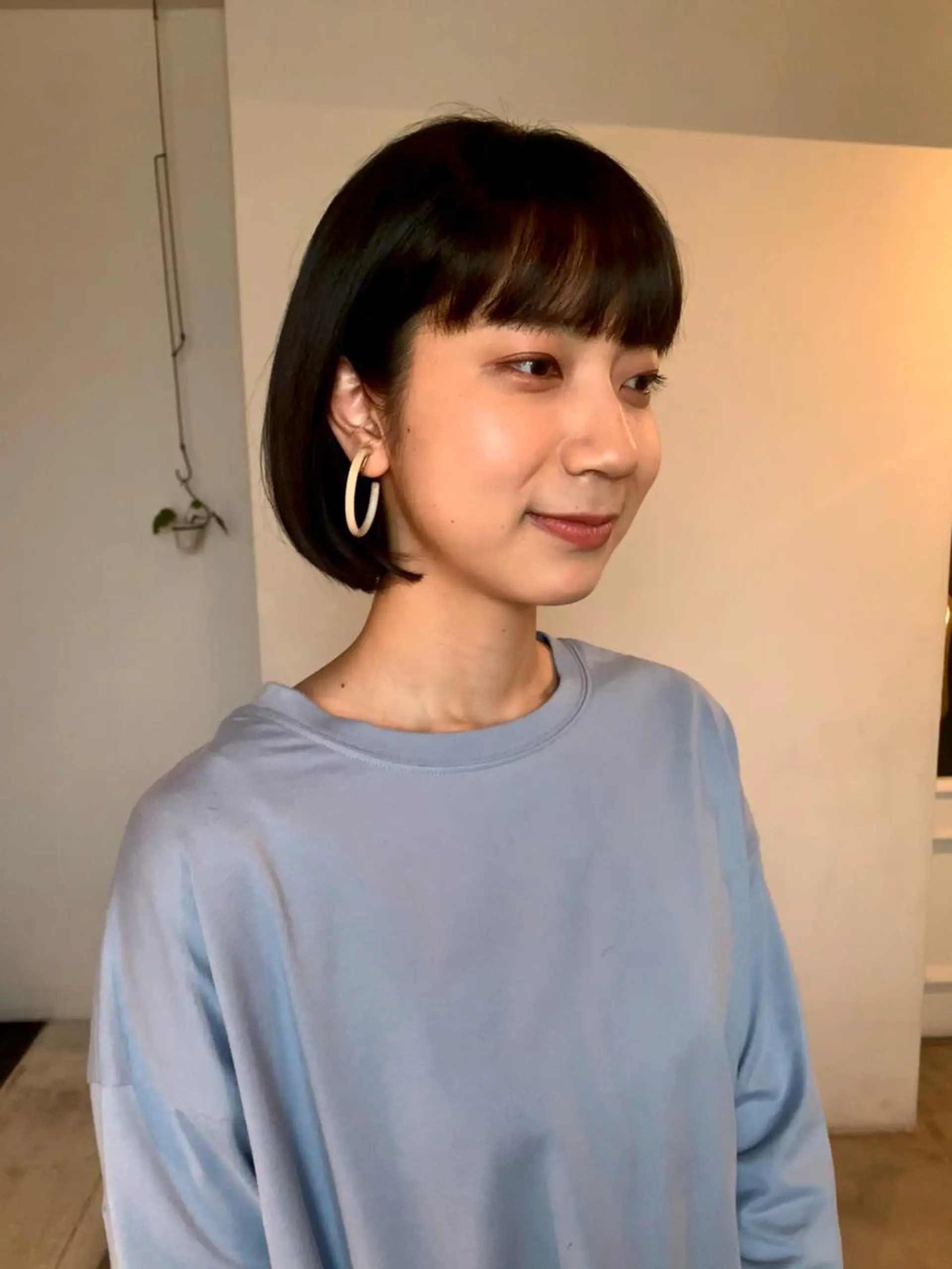ミディアム カラー カット 縮毛矯正 room3小出 奈央子のヘアスタイル