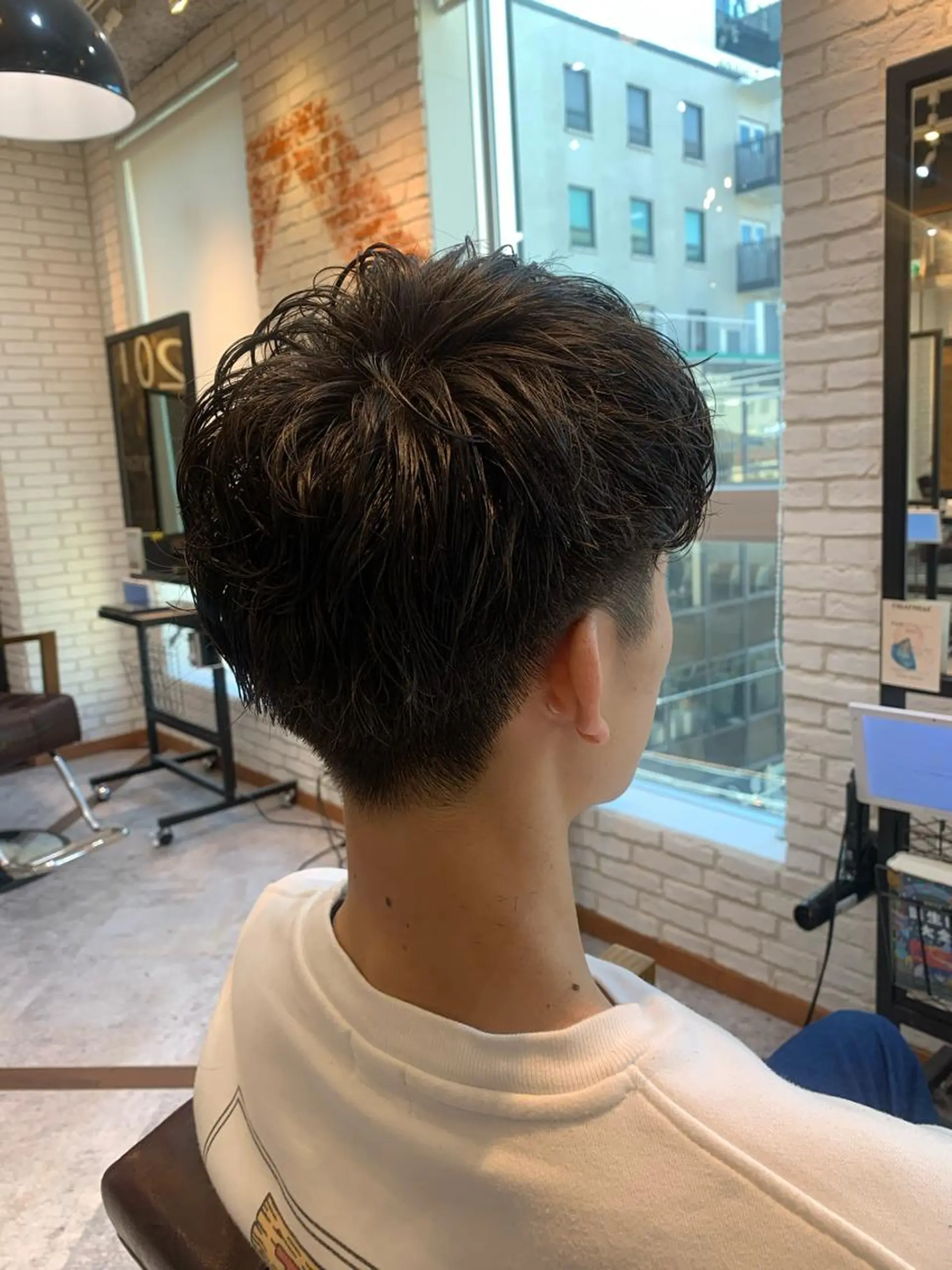ショート パーマ メンズ メンズパーマ 刈り上げ 髪質改善/白髪ぼかし KENTAのヘアスタイル
