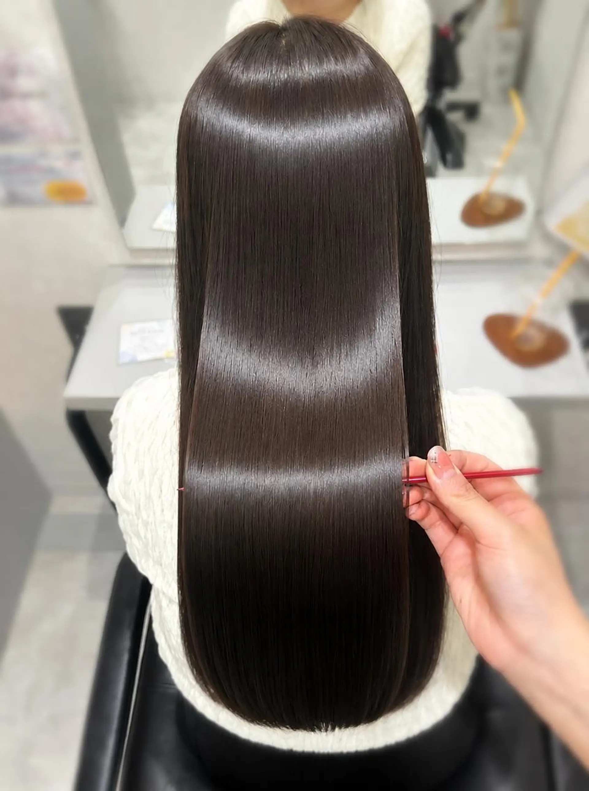 ロング カラー パーマ カット ヘアカラー 縮毛矯正 リピート90%超/縮 毛/酸性縮毛特化井口のヘアスタイル