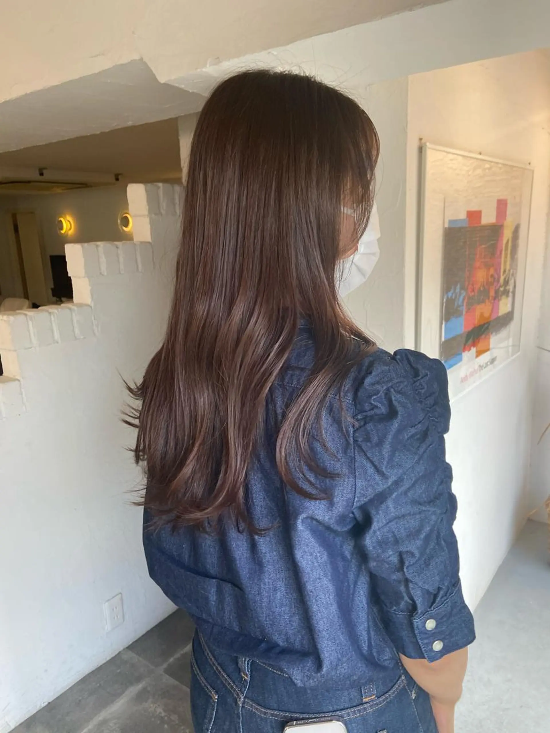 ロング カラー ヘアアレンジ ブラウンカラー ラベンダーカラー ナチュラルブラウン ヘッドスパで脳を 整える✨chacoのヘアスタイル