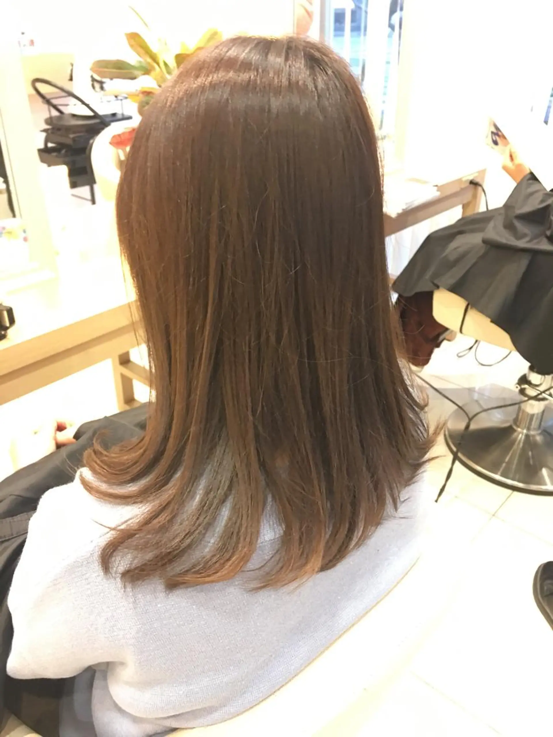 ミディアム カラー アッシュ オレンジ 小田原NO1 美容師 飯田飛翔のヘアスタイル