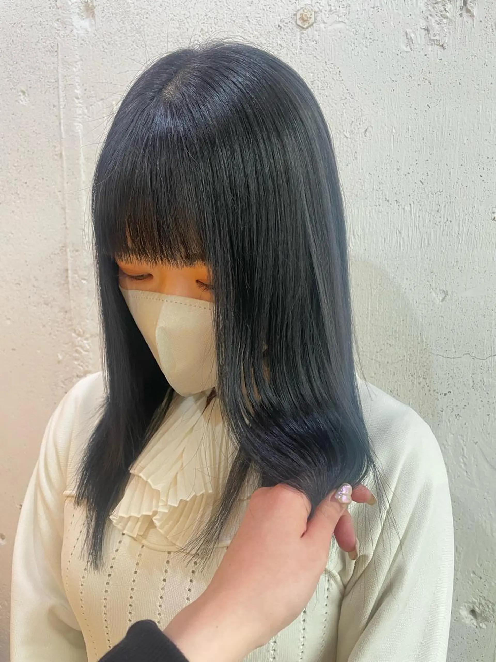 ミディアム カラー カット ヘアカラー トリートメント hisano / ハイトーン･透明感のヘアスタイル