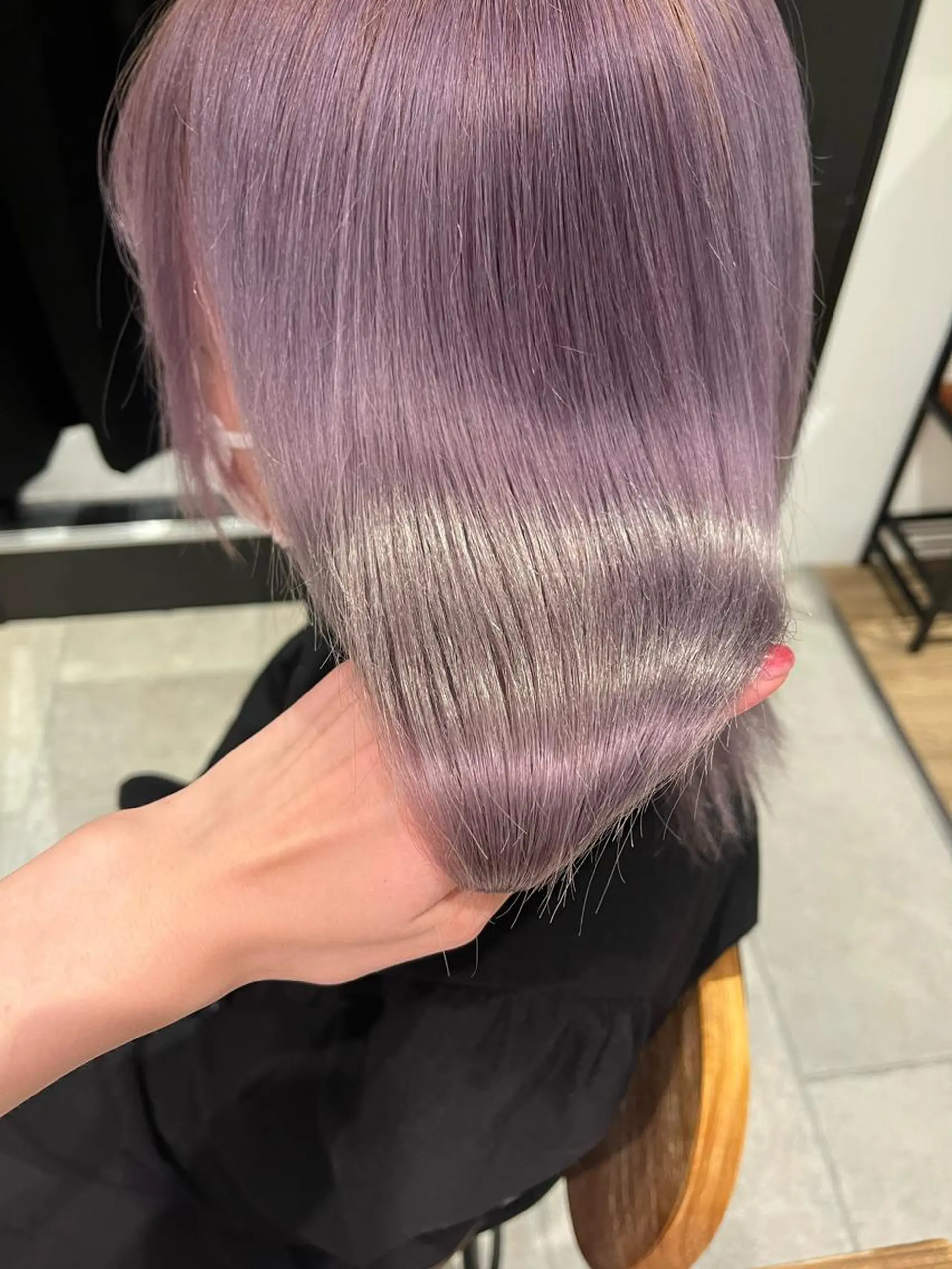 セミロング カラー coco♡ 韓国hairのヘアスタイル