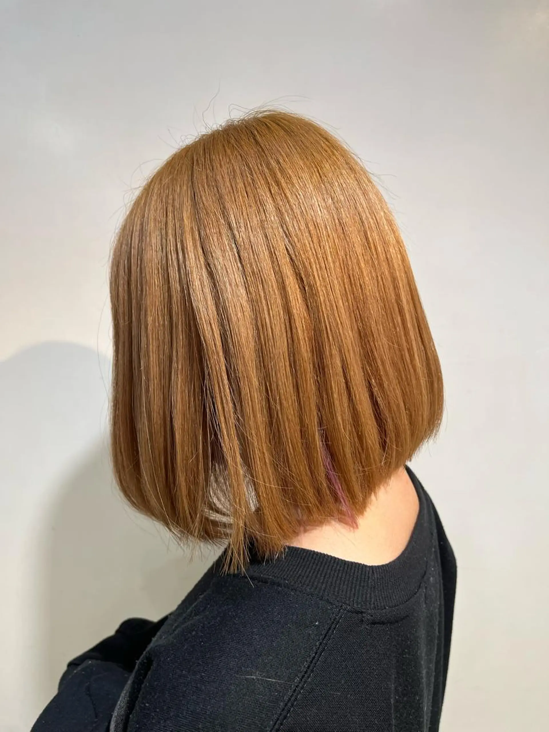 ショート ワンレンボブ ボブ 田中 沙羅のヘアスタイル