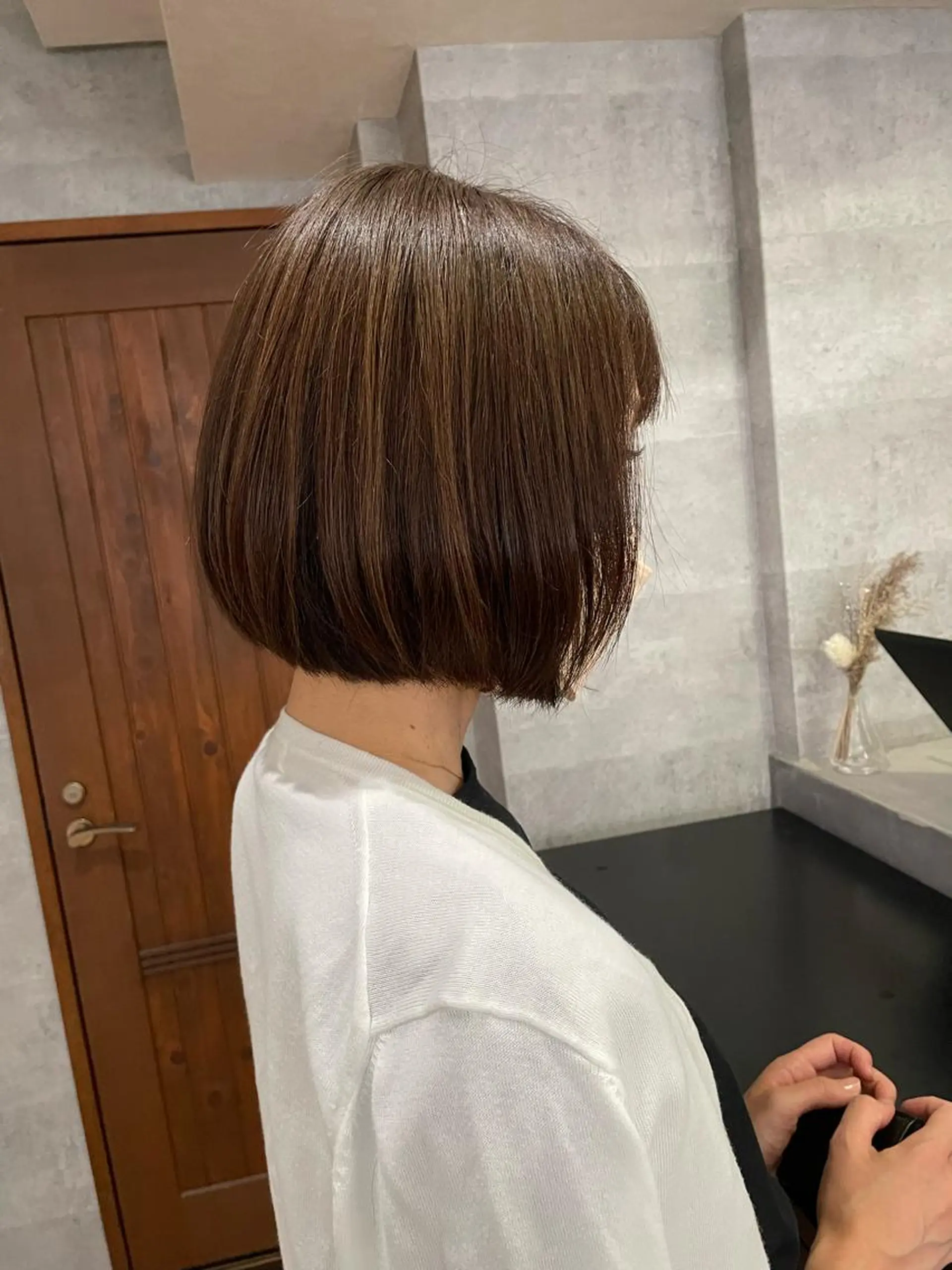 ミディアム カラー 月200名以上担当 六甲徒歩30秒のヘアスタイル