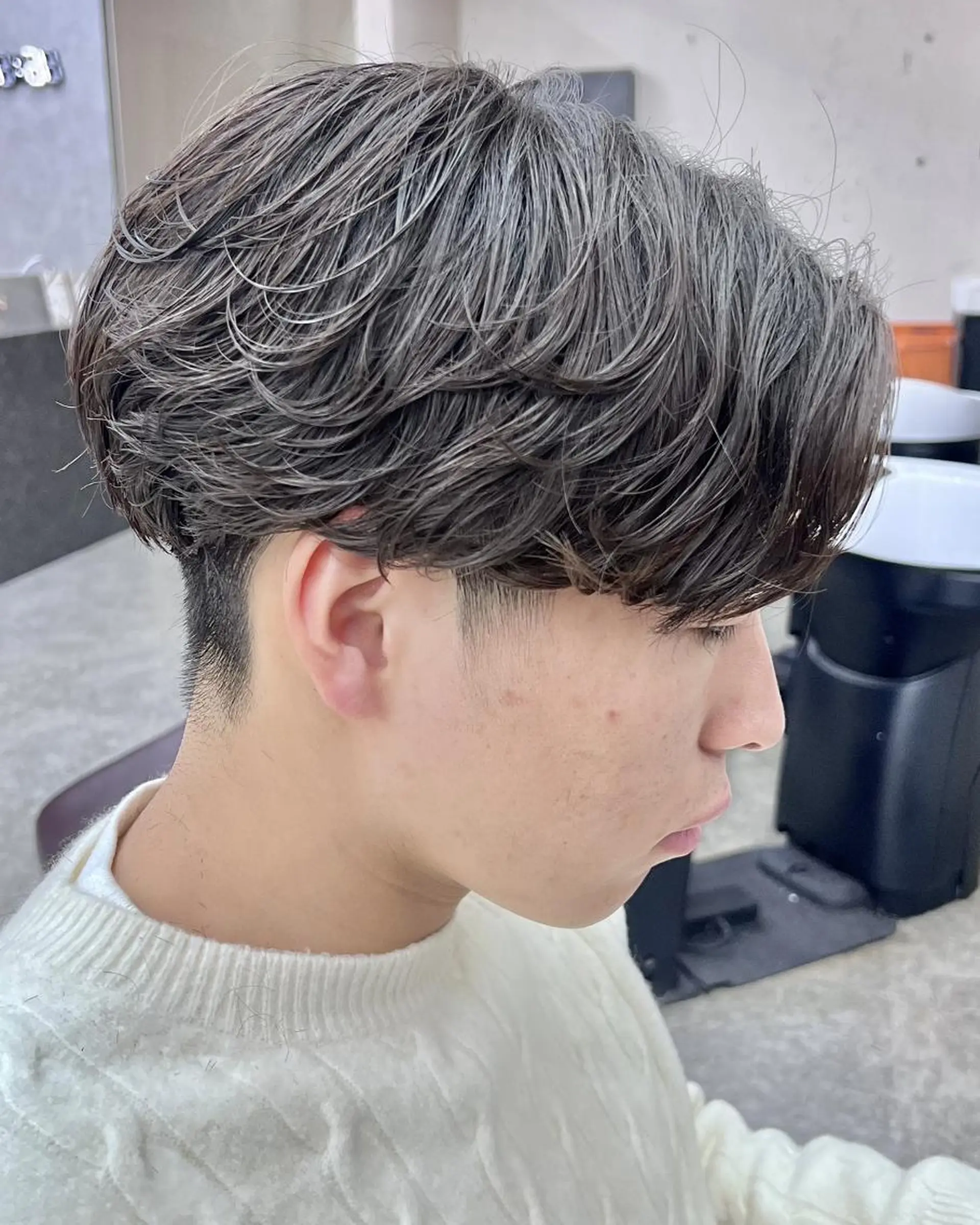 パーマ メンズ カット パーマ GLOP HOMME 店長　アオトのヘアスタイル