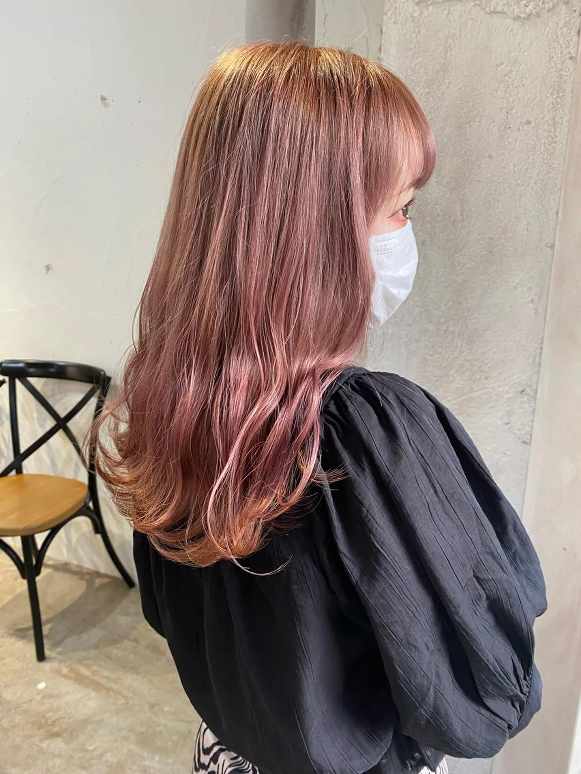 セミロング カラー ブリーチ ハイトーンカラー ピンクカラー ミニモお気に入り数 No.1宍戸雄弥のヘアスタイル