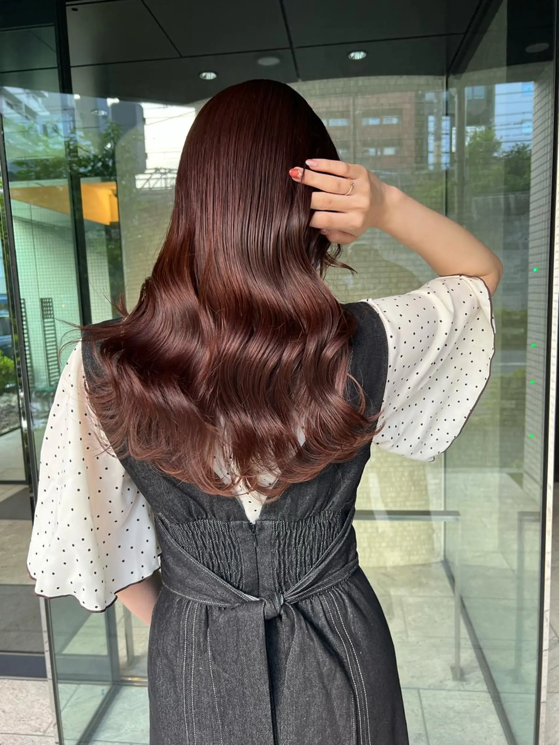 ロング カラー カシス カット ヘアカラー トリートメント 【完全マンツー 恵比寿】佐藤 翔のヘアスタイル