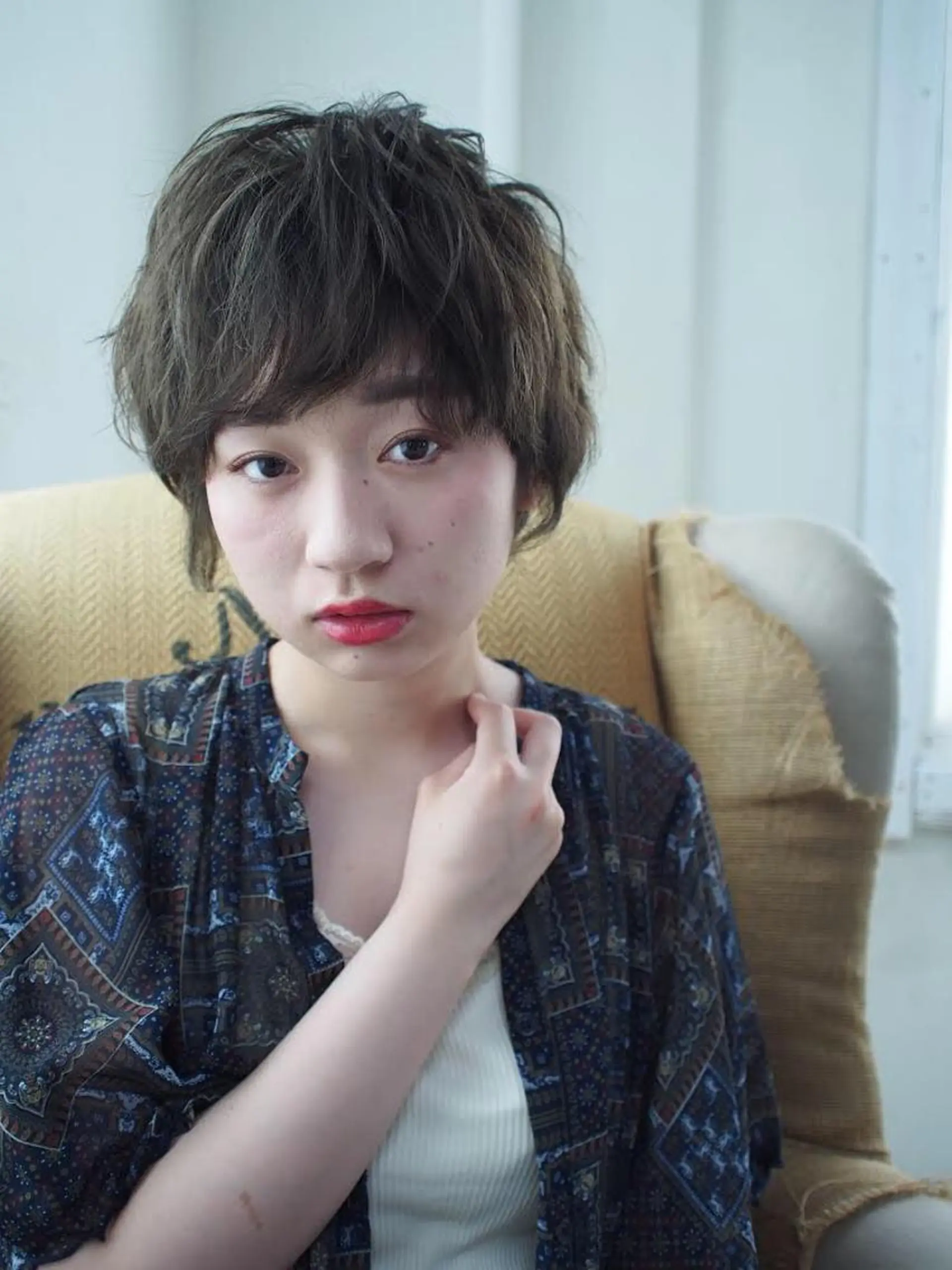 ショート カラー 髪質改善 Blumeのヘアスタイル