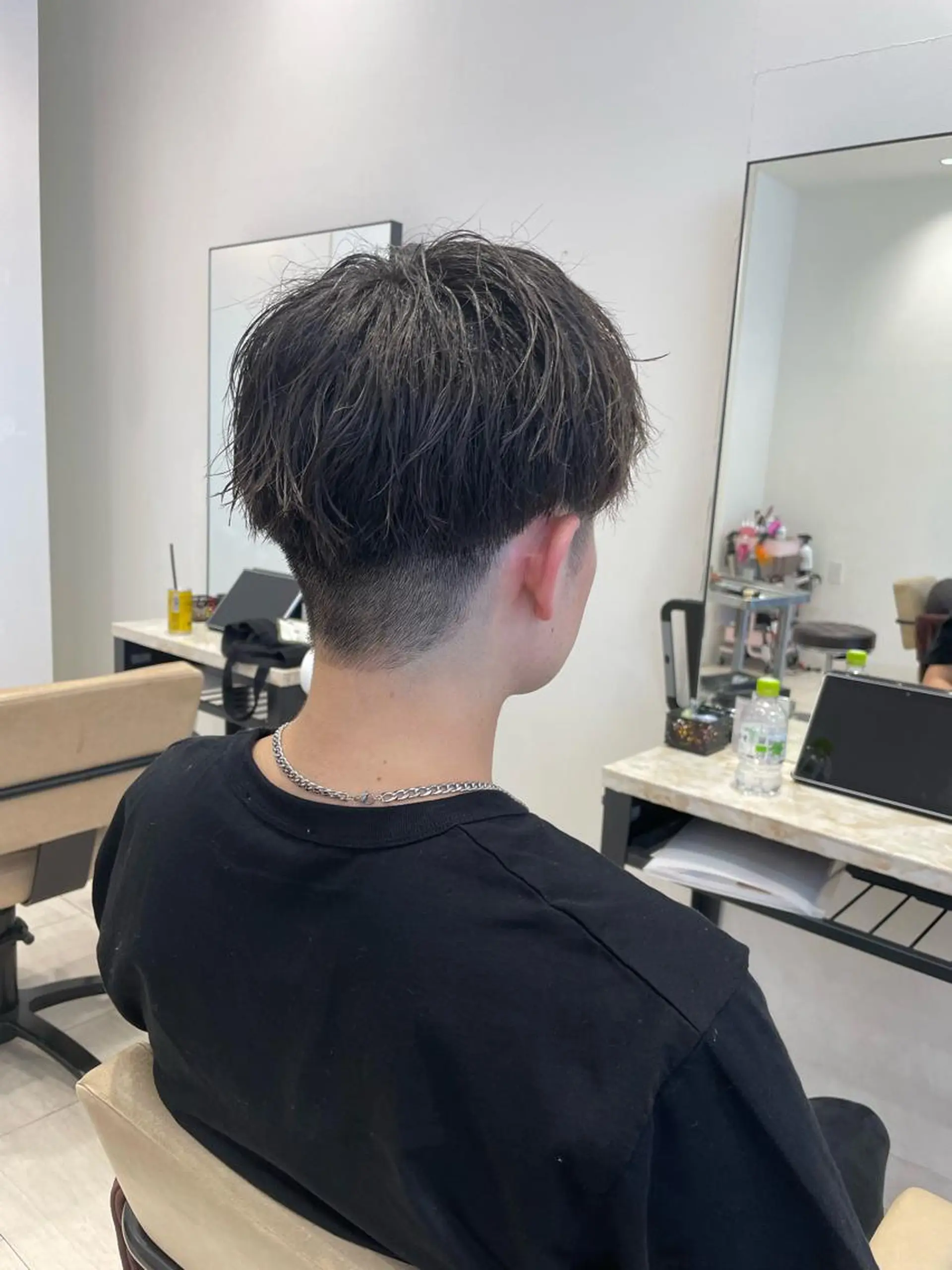 メンズ 韓国風ハッシュカット 似合わせレイヤー池袋のヘアスタイル