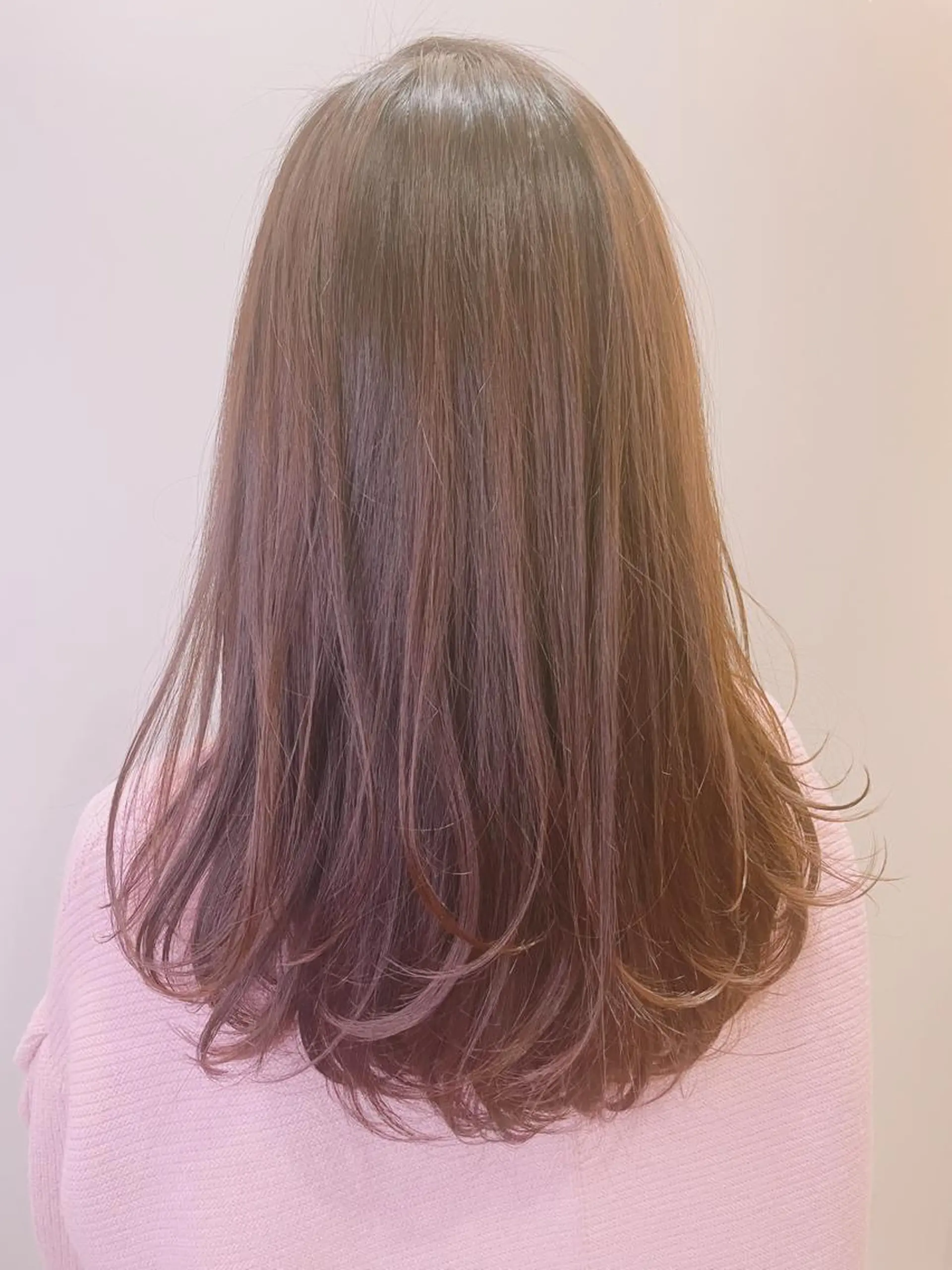 カラー ブラウンカラー 美髪改善ストレート/ 植村友哉のヘアスタイル