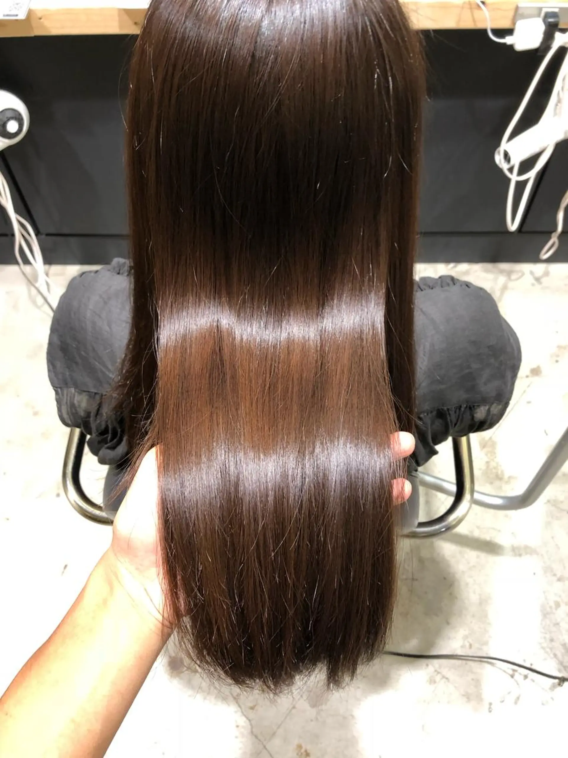 ロング パーマ 髪質改善 縮毛矯正 トリートメント ヘアカラー 舘野 太嘉宏のヘアスタイル