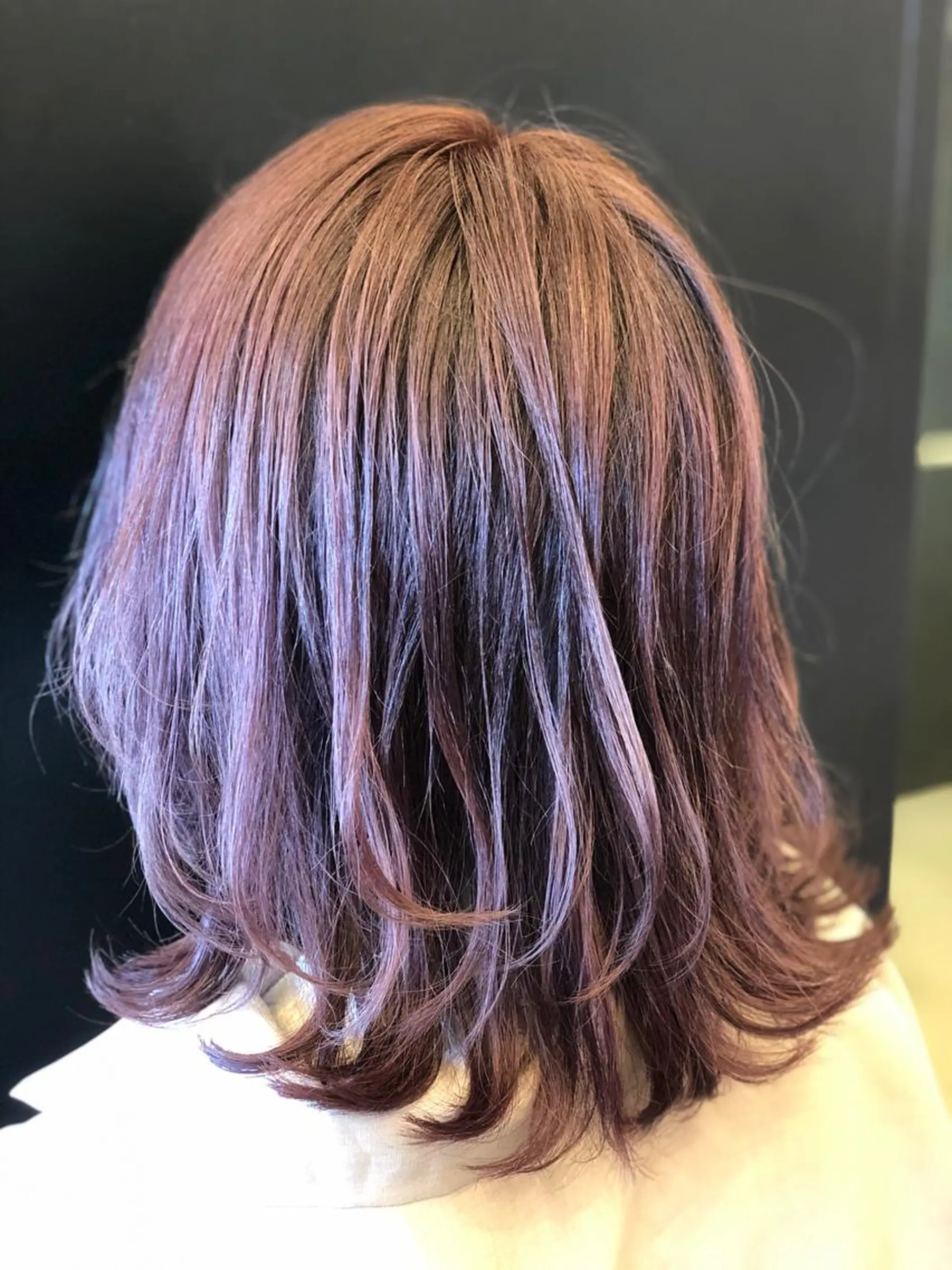 ミディアム パープルカラー 佐伯 凌太郎のヘアスタイル