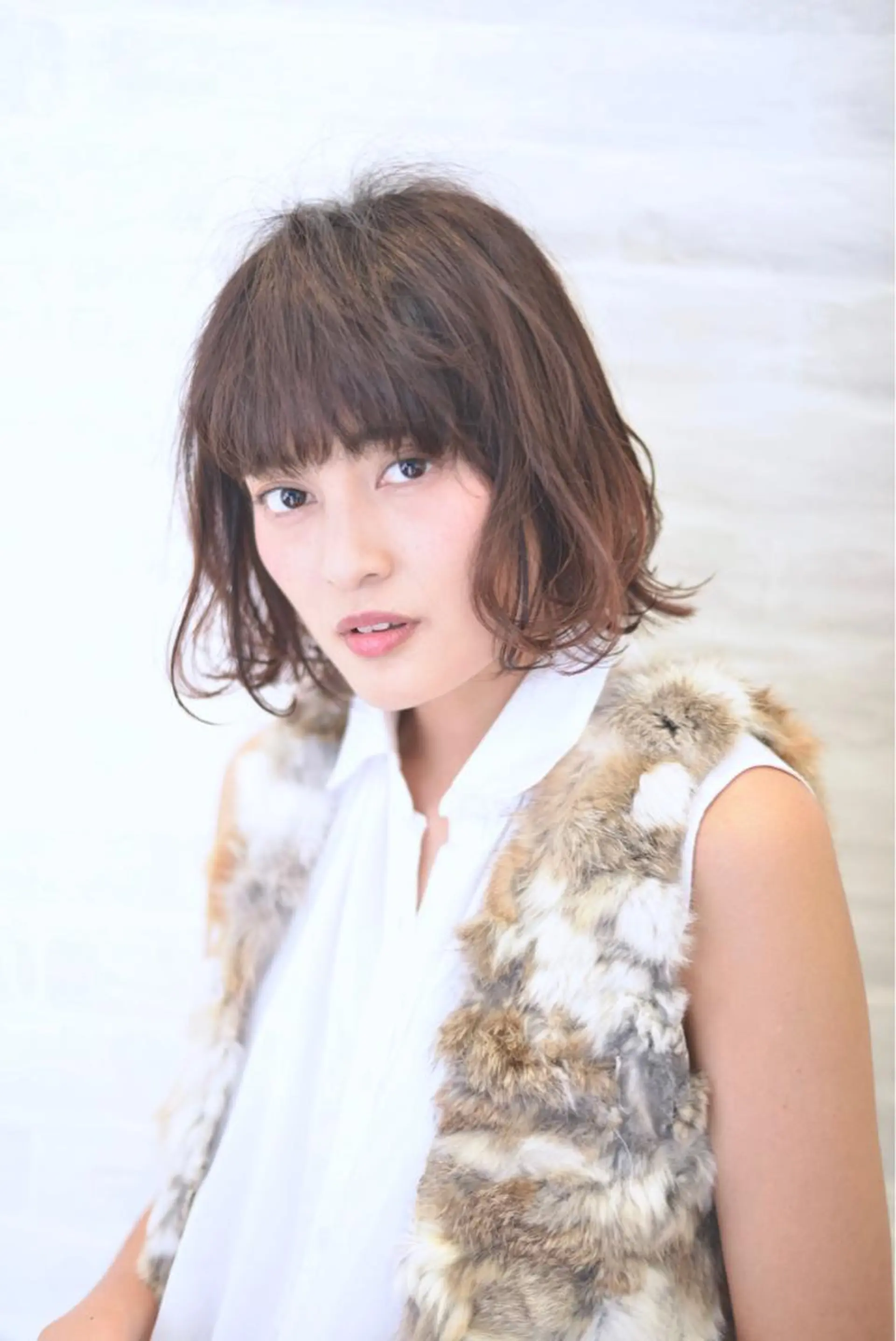 ショート ミディアム カラー パーマ ヘアアレンジ 【白髪ぼかし 専門GBG】自由が丘のヘアスタイル