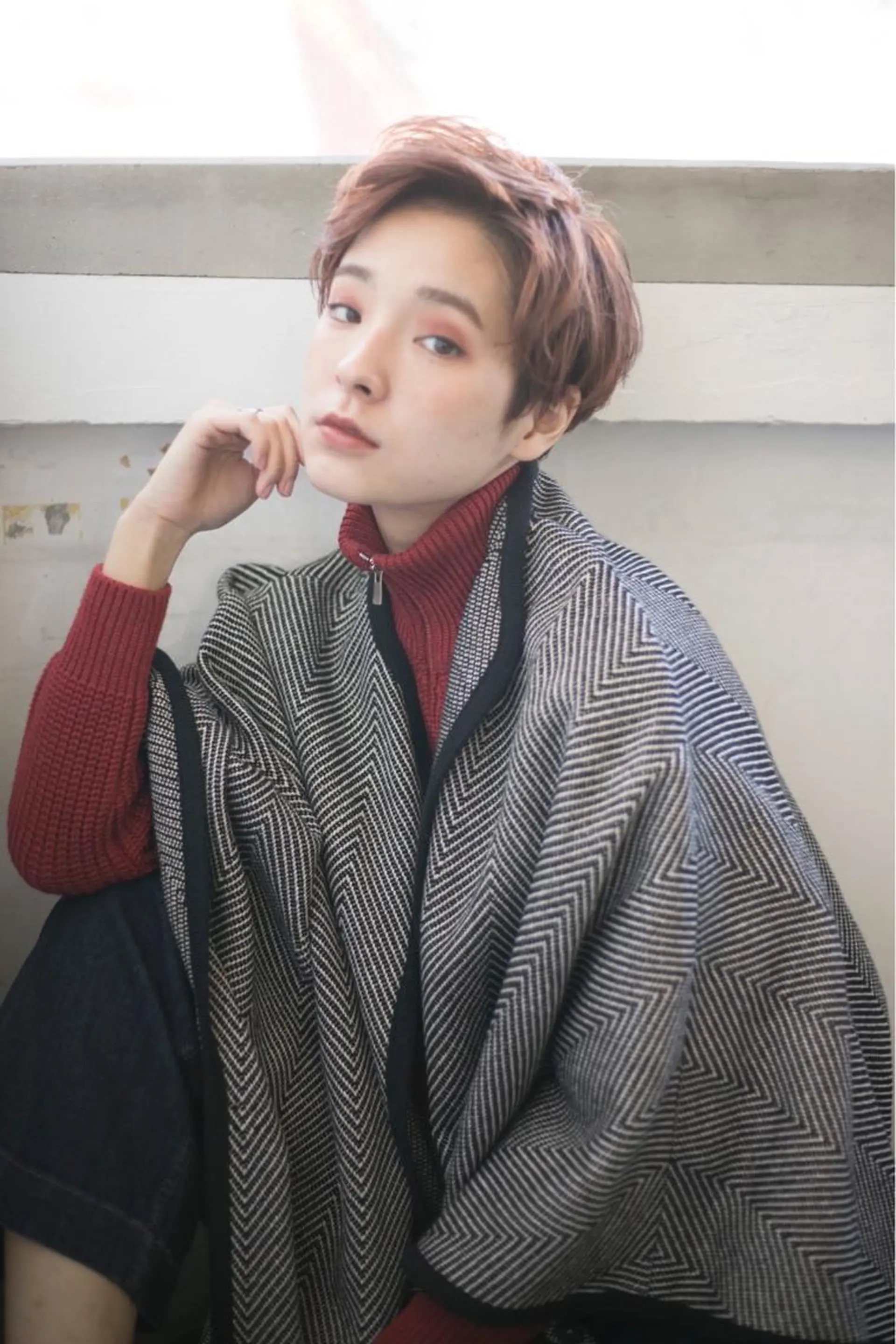 ショート カット ヘアカラー トリートメント pole/apartment所属・💓パーマ，💗 レイヤーカットのヘアスタイル