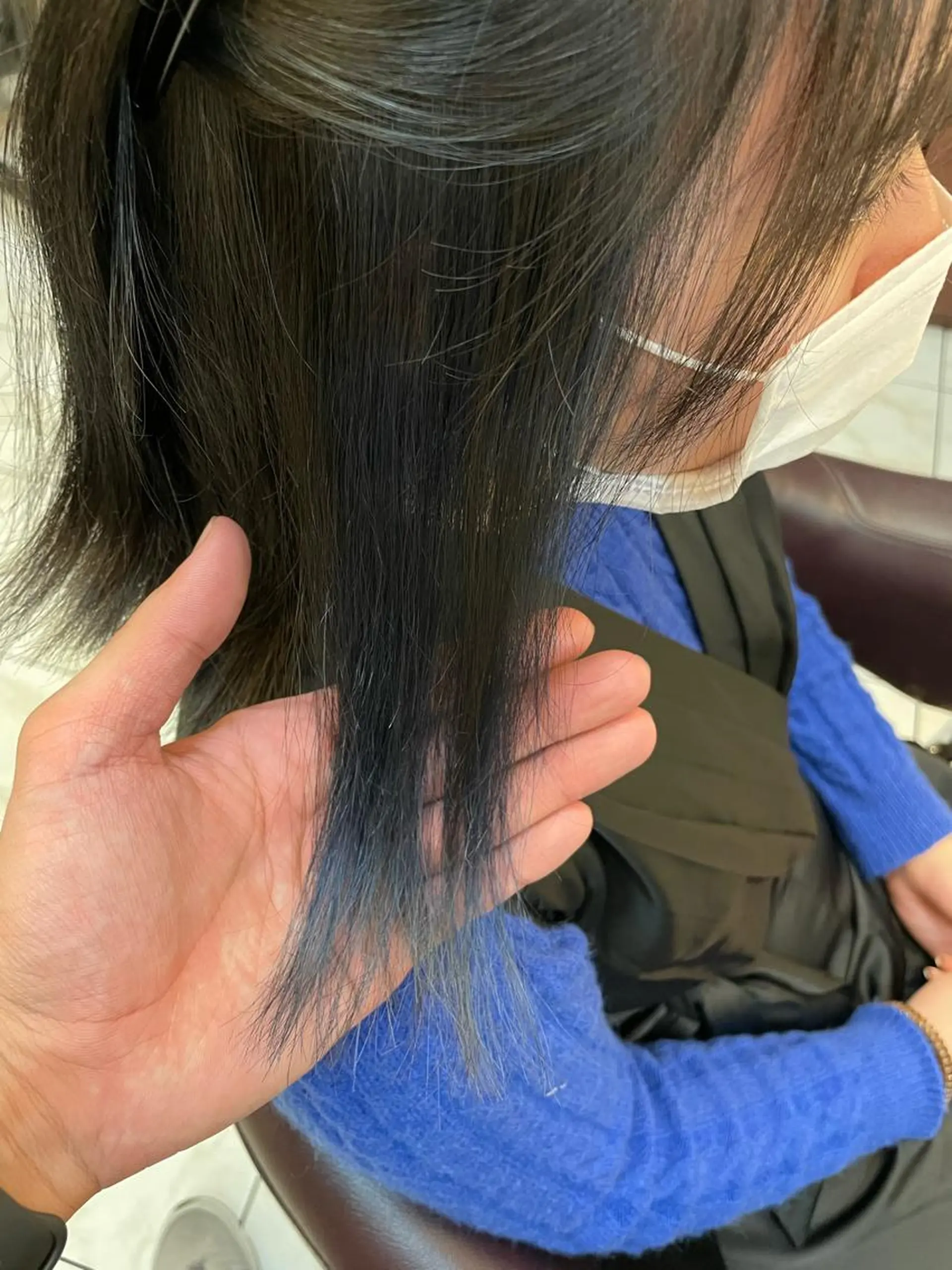 ミディアム ヘアカラー 新籾 尚哉のヘアスタイル