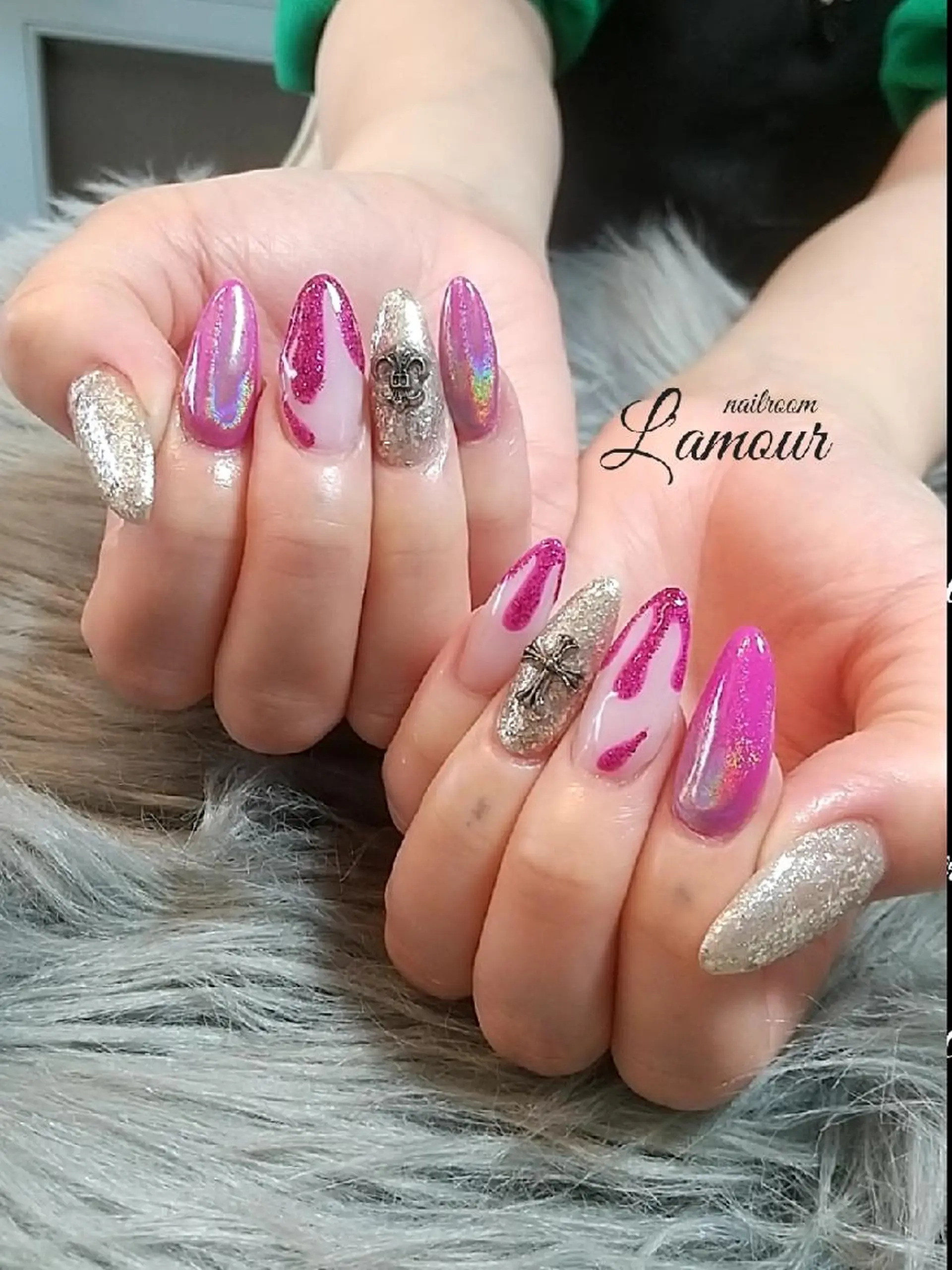 ネイル フットネイル ジェルネイル 韓国ネイル スカルプネイル ワンホンネイル L'amour 吹田市のネイルデザイン