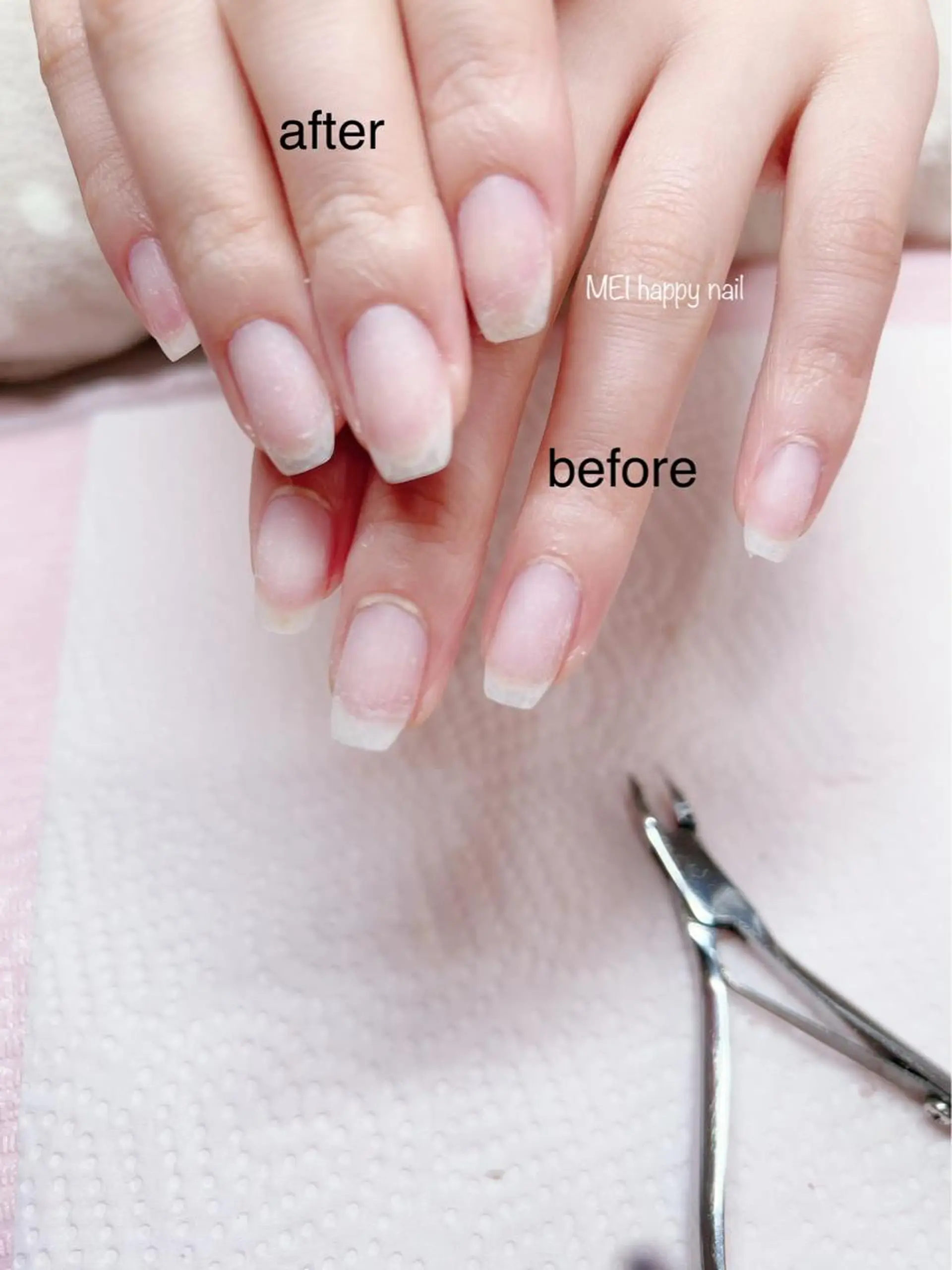 ネイル 北浦和 自爪育成ケアのネイルデザイン