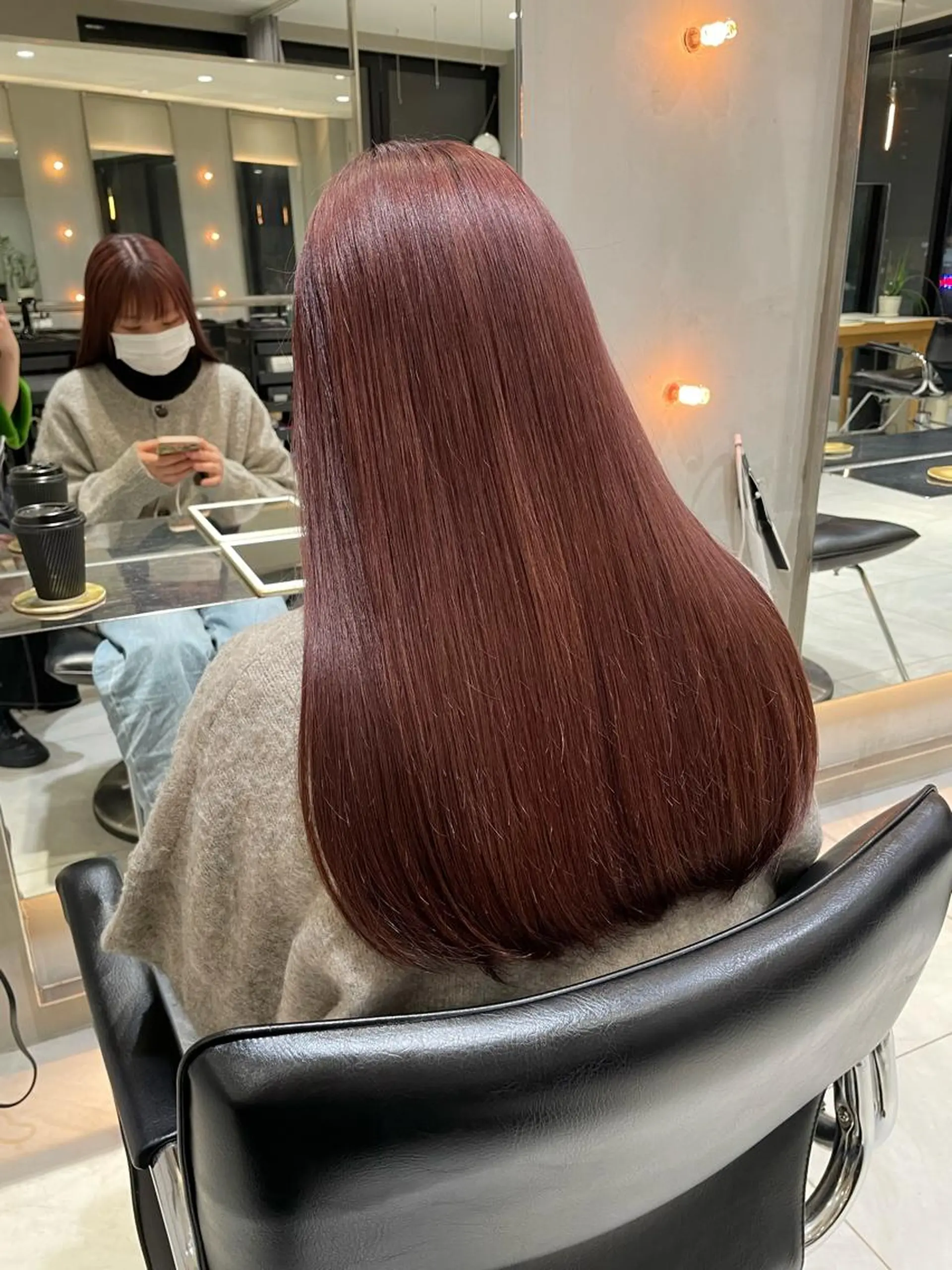 セミロング ヘアアレンジ 縮毛矯正 ヘッドスパ ヘアセット 艶髪/レイヤーカット 🐣misakiのヘアスタイル