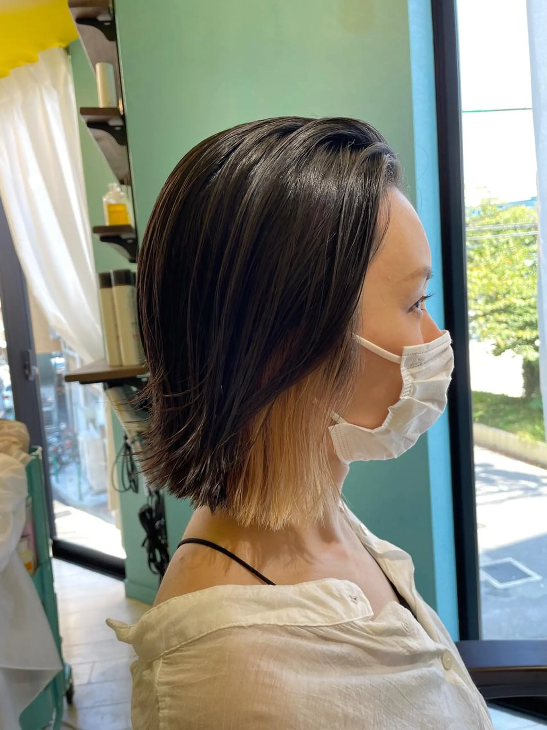 ミディアム カラー インナーカラー ヘアカラー 末石 智のヘアスタイル