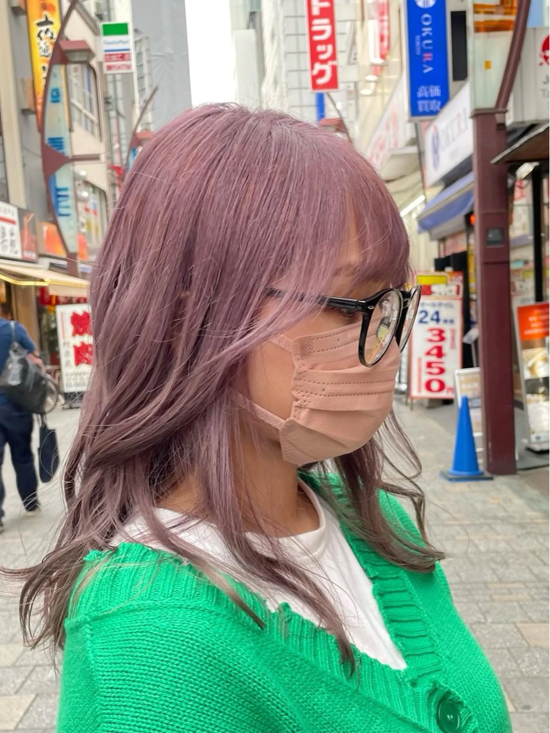 ロング カラー バレイヤージュ ベージュカラー ブリーチ ブルーカラー ブルーグレー 新宿御苑前/新宿 Ryuseiのヘアスタイル