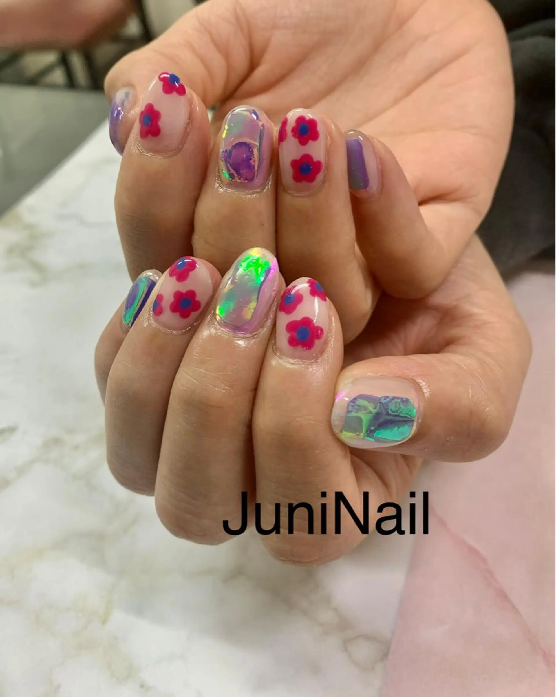 ネイル ハンドネイル JuniNail 주니네일🇰🇷suのネイルデザイン